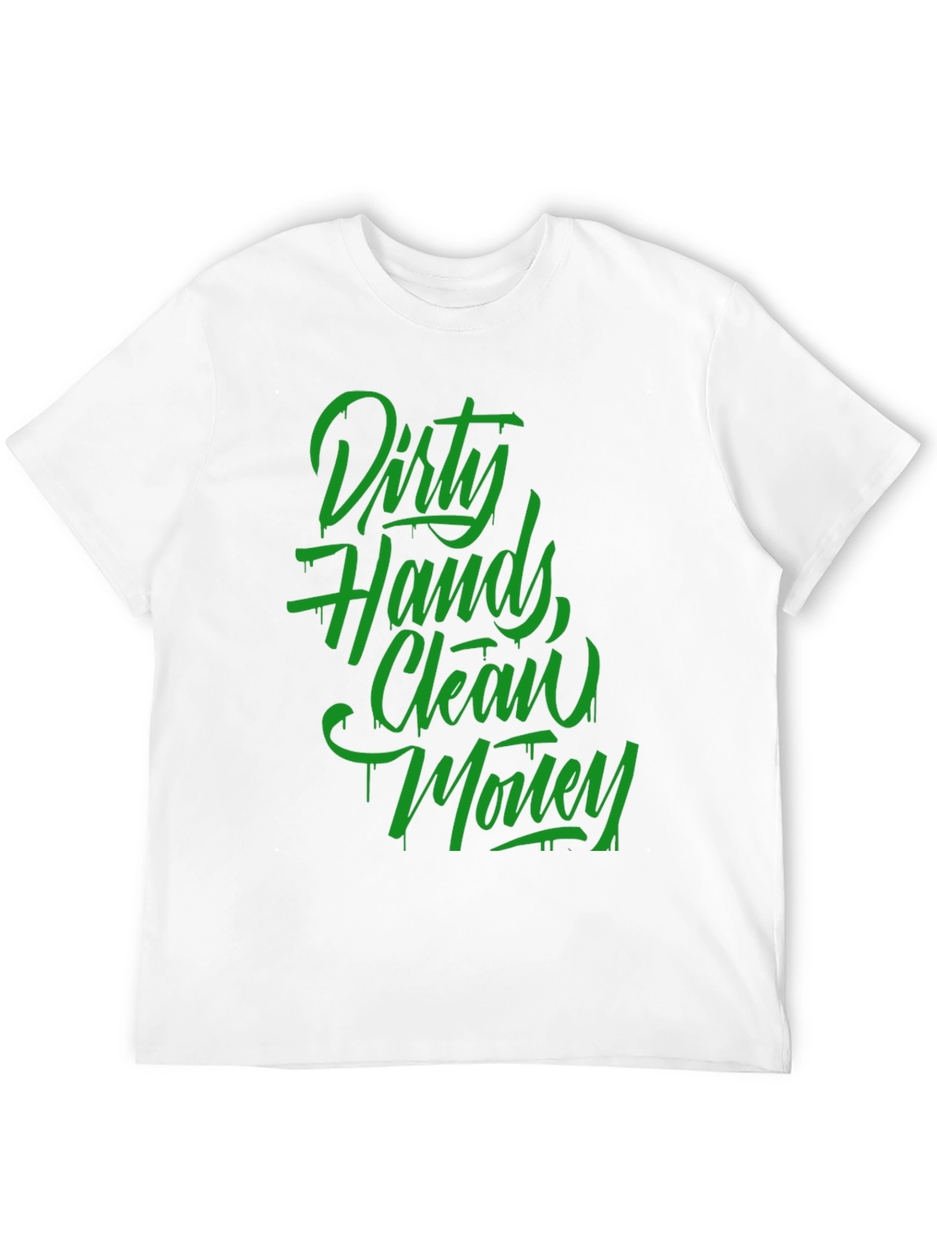 Black Dirty Hands, Clean Money Graphic T-Shirt view 12