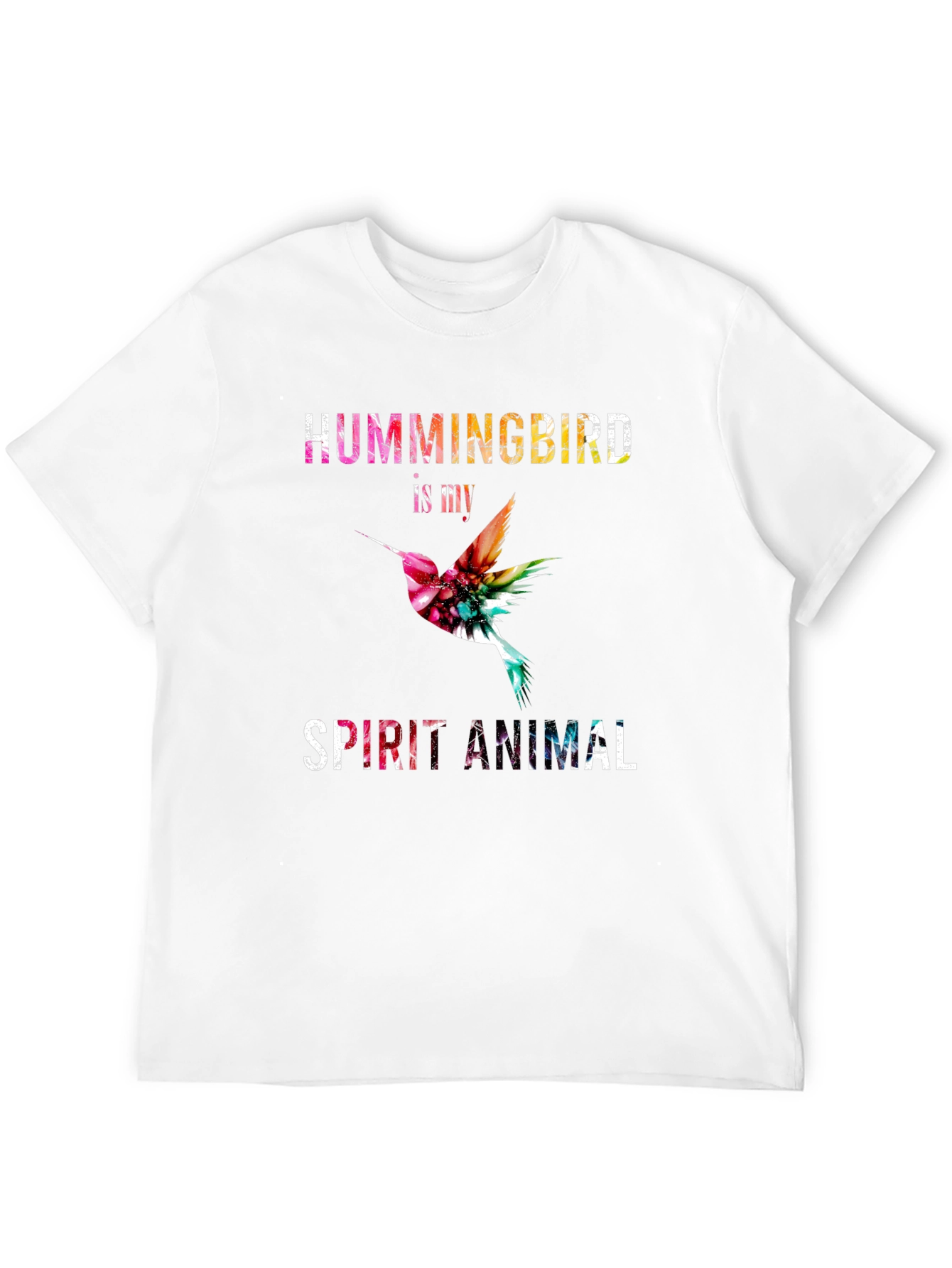 Black Hummingbird Spirit Animal Graphic Tee view 12