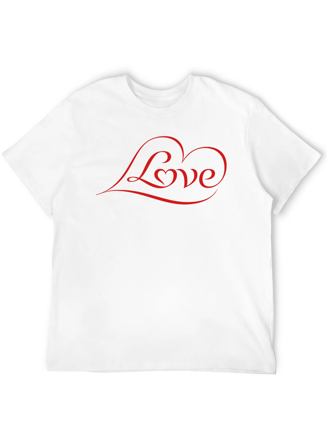 Black Love Heart Graphic Black T-Shirt view 12