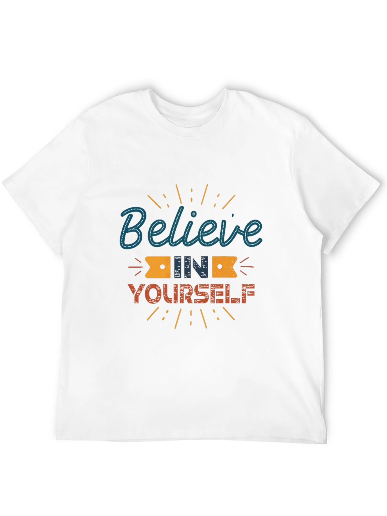 Black Believe in Yourself Graphic Tee - Motivational Shirt view 12