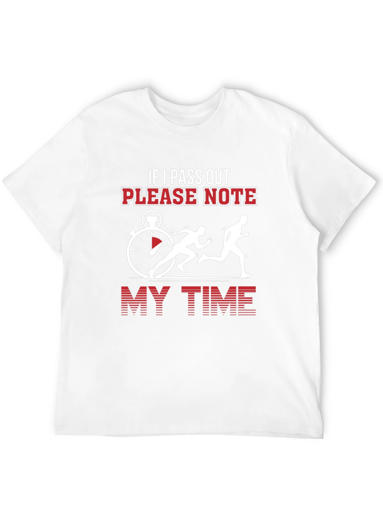 Black Funny Running T-Shirt - If I Pass Out Note My Time view 12