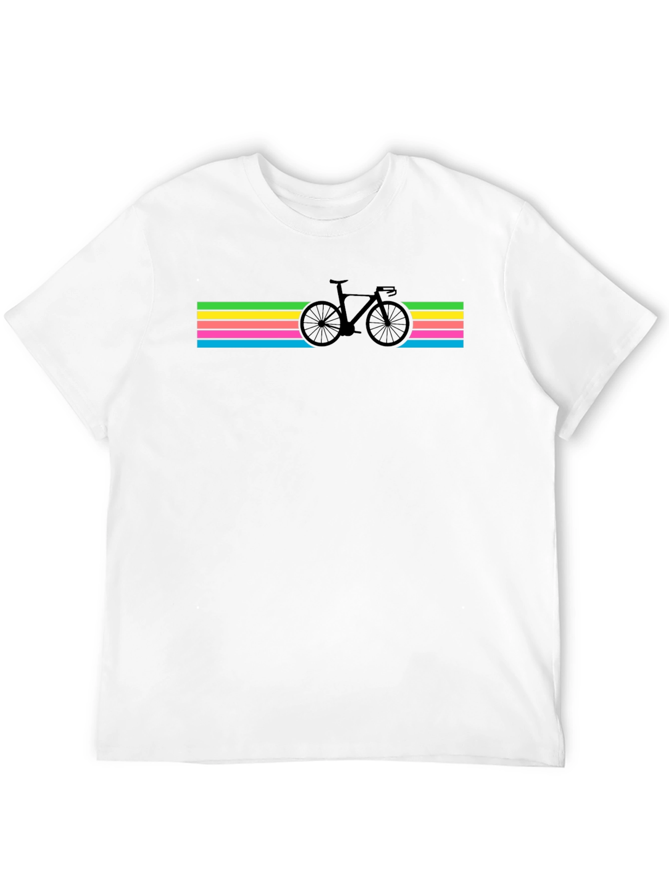 Black Retro Cycling T-Shirt - Black view 12
