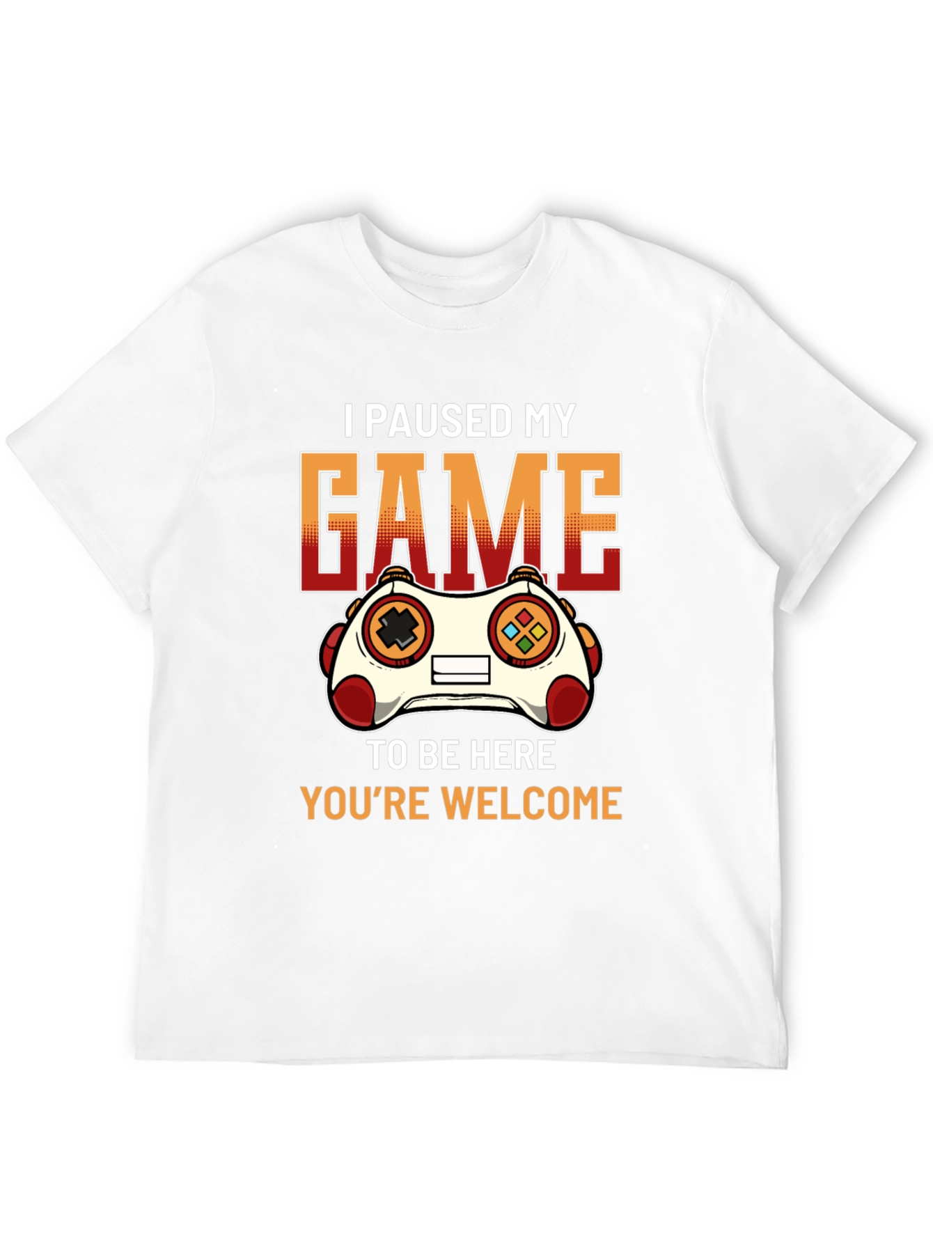 Black Gamer T-Shirt: I Paused My Game To Be Here view 12