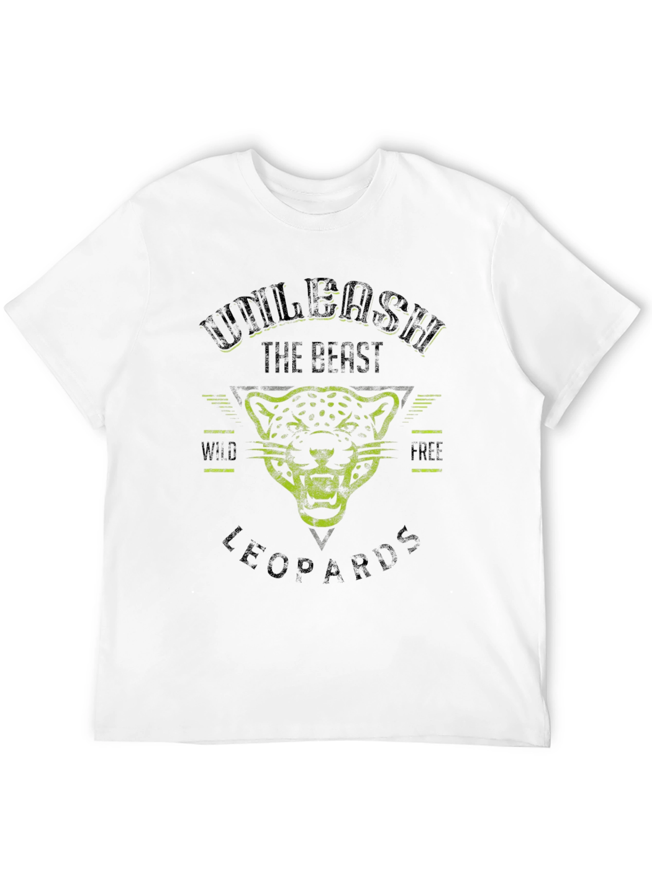 Black Unleash the Beast Leopard Graphic Tee view 12