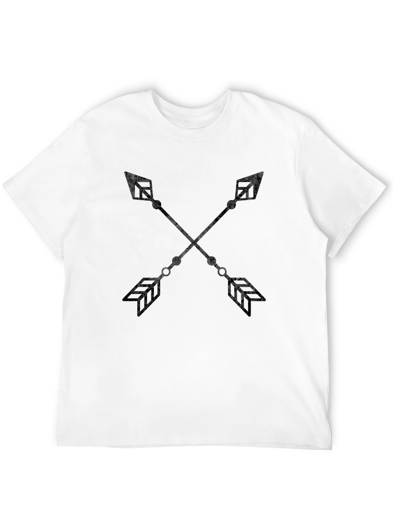 Black Men's Black Arrow Graphic Tee - Casual Fashion view 12