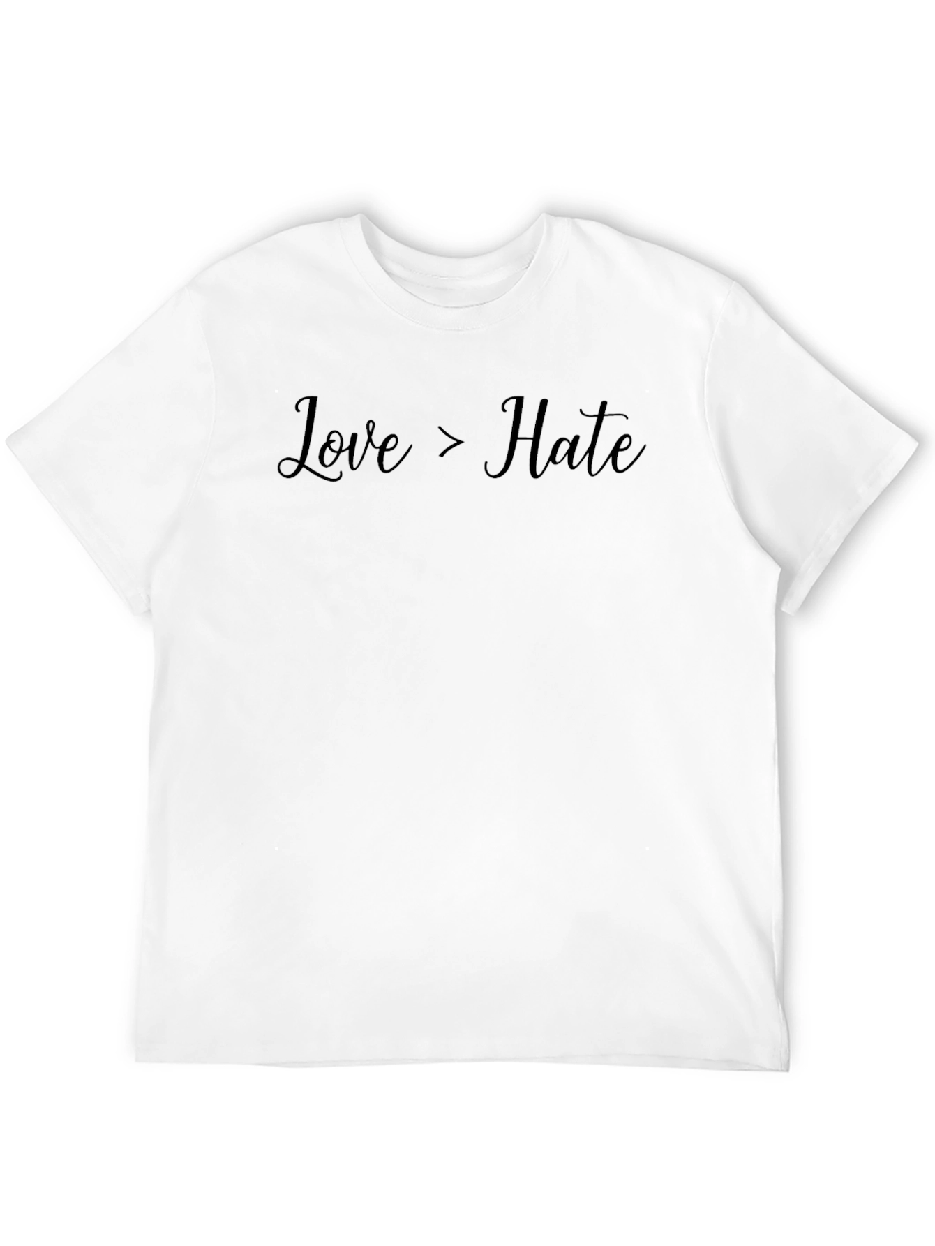 Black Love > Hate Black Graphic Tee - Soft Cotton Crewneck view 12