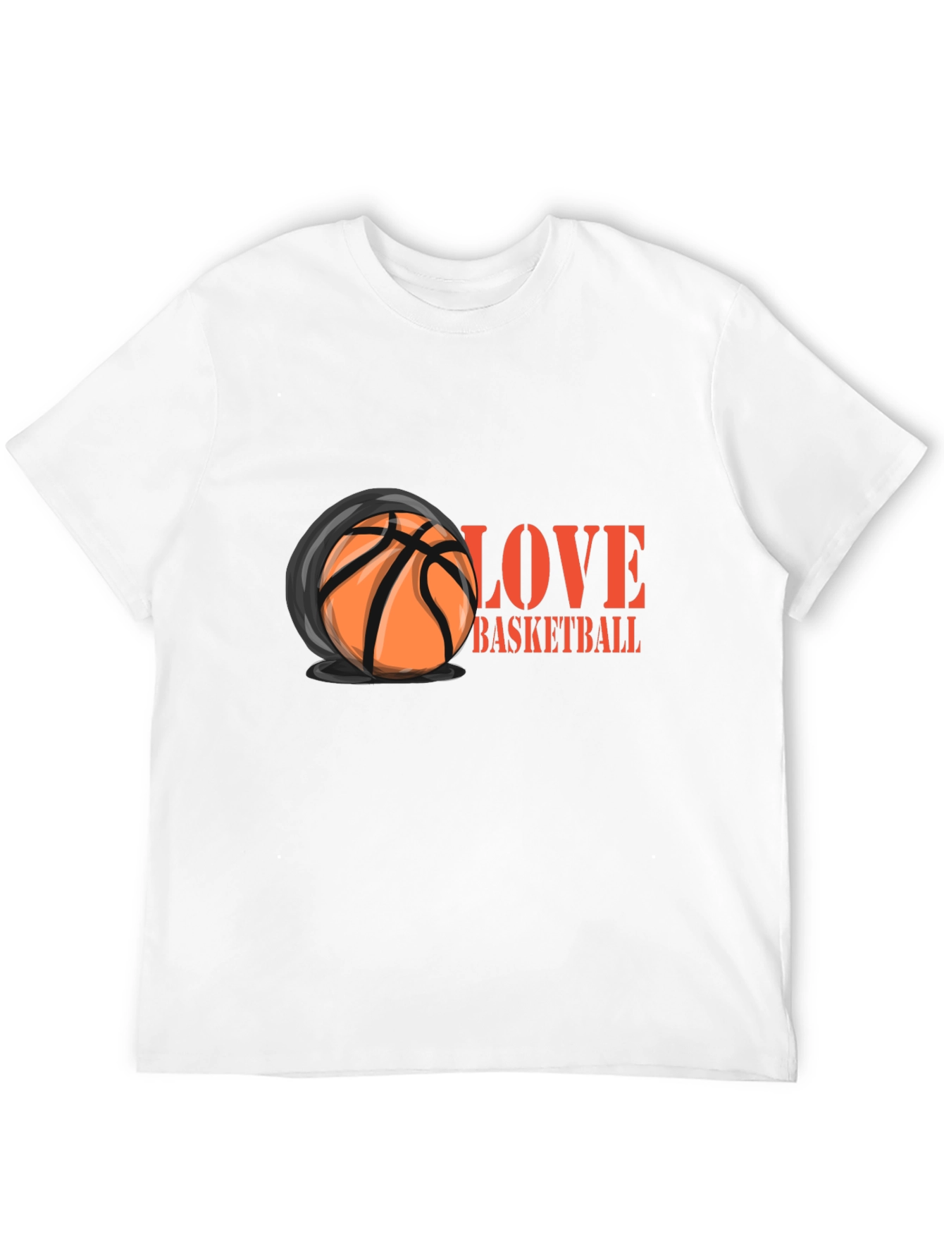 Black Love Basketball Graphic T-Shirt view 12
