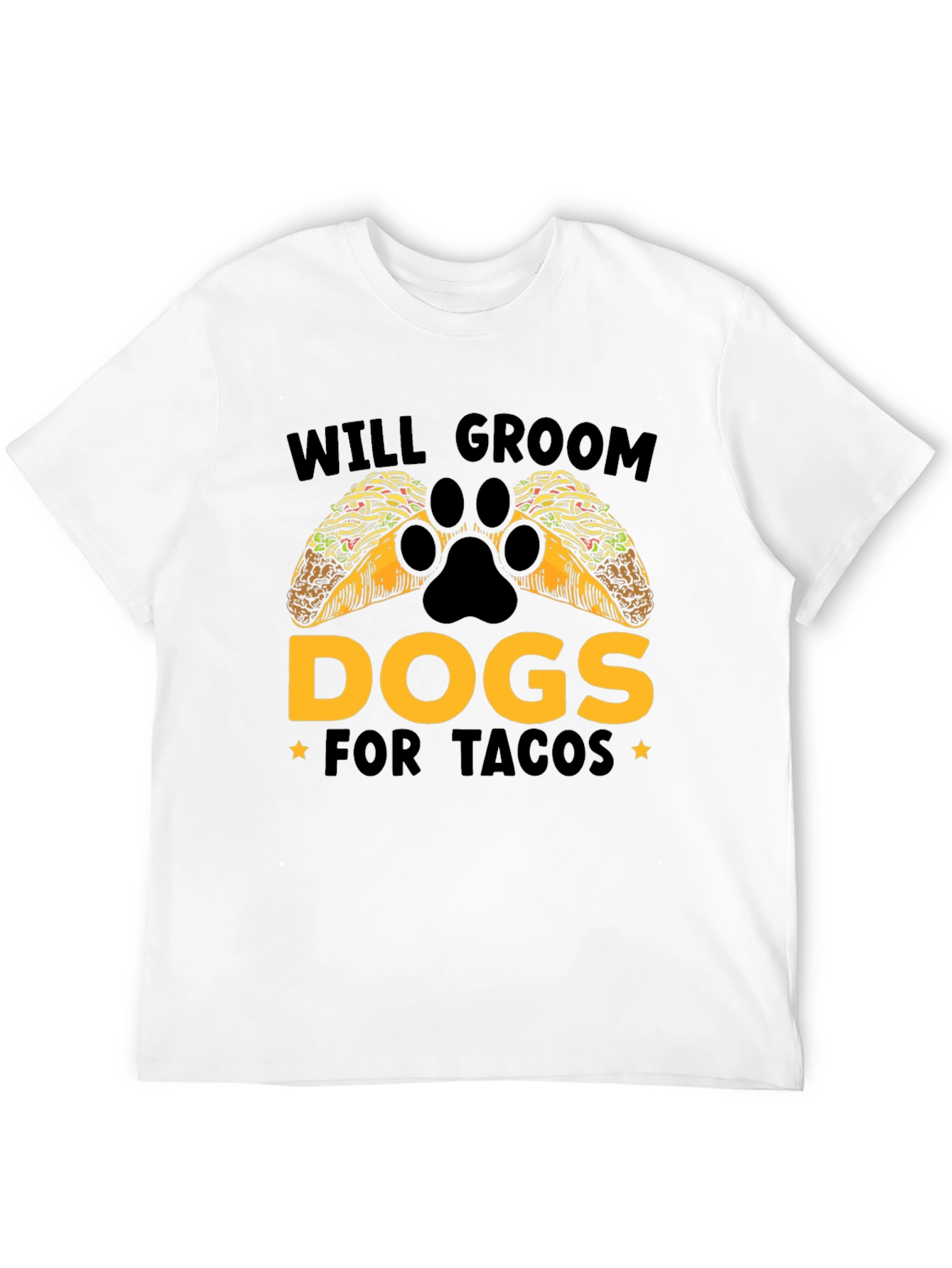 Black Will Groom Dogs for Tacos Funny T-Shirt view 12