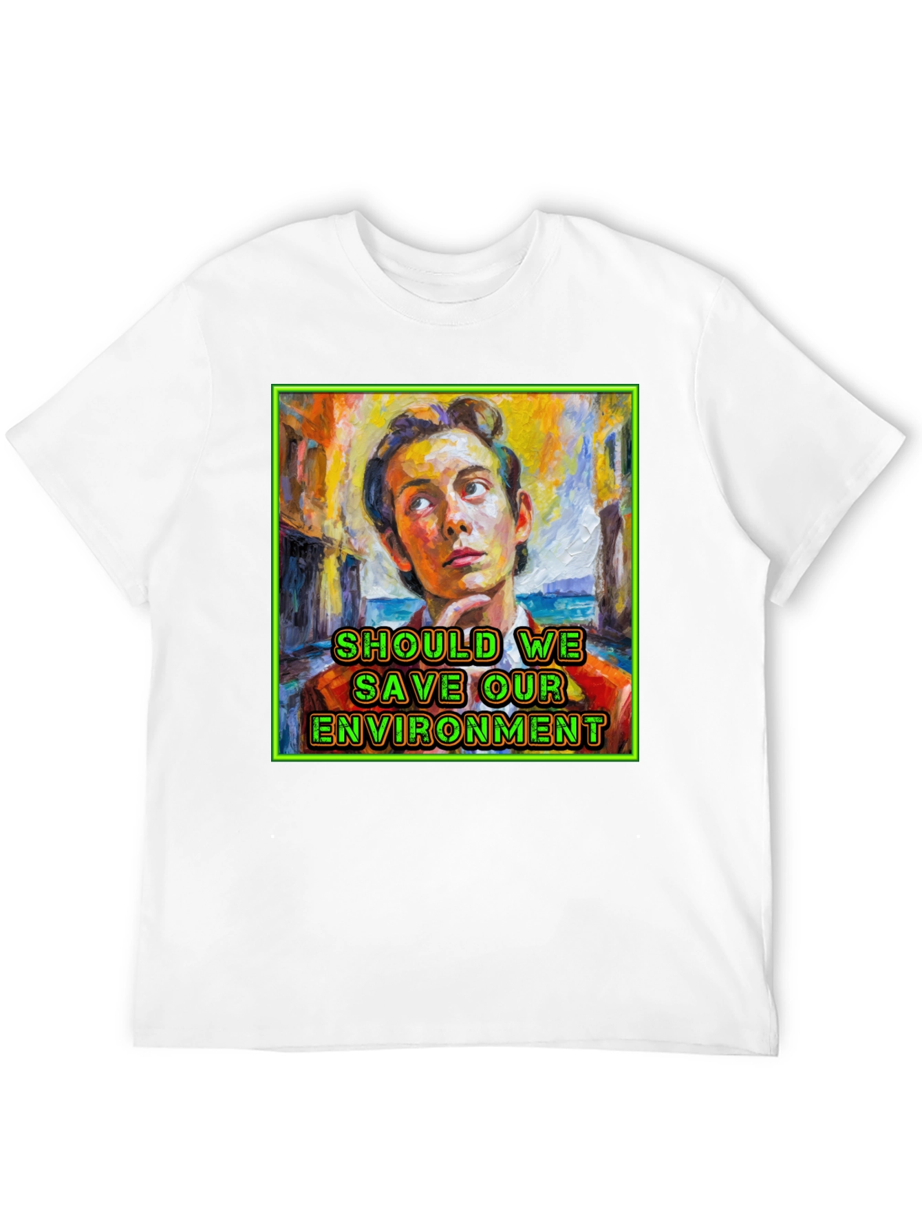 Black Should We Save Our Environment T-Shirt view 12