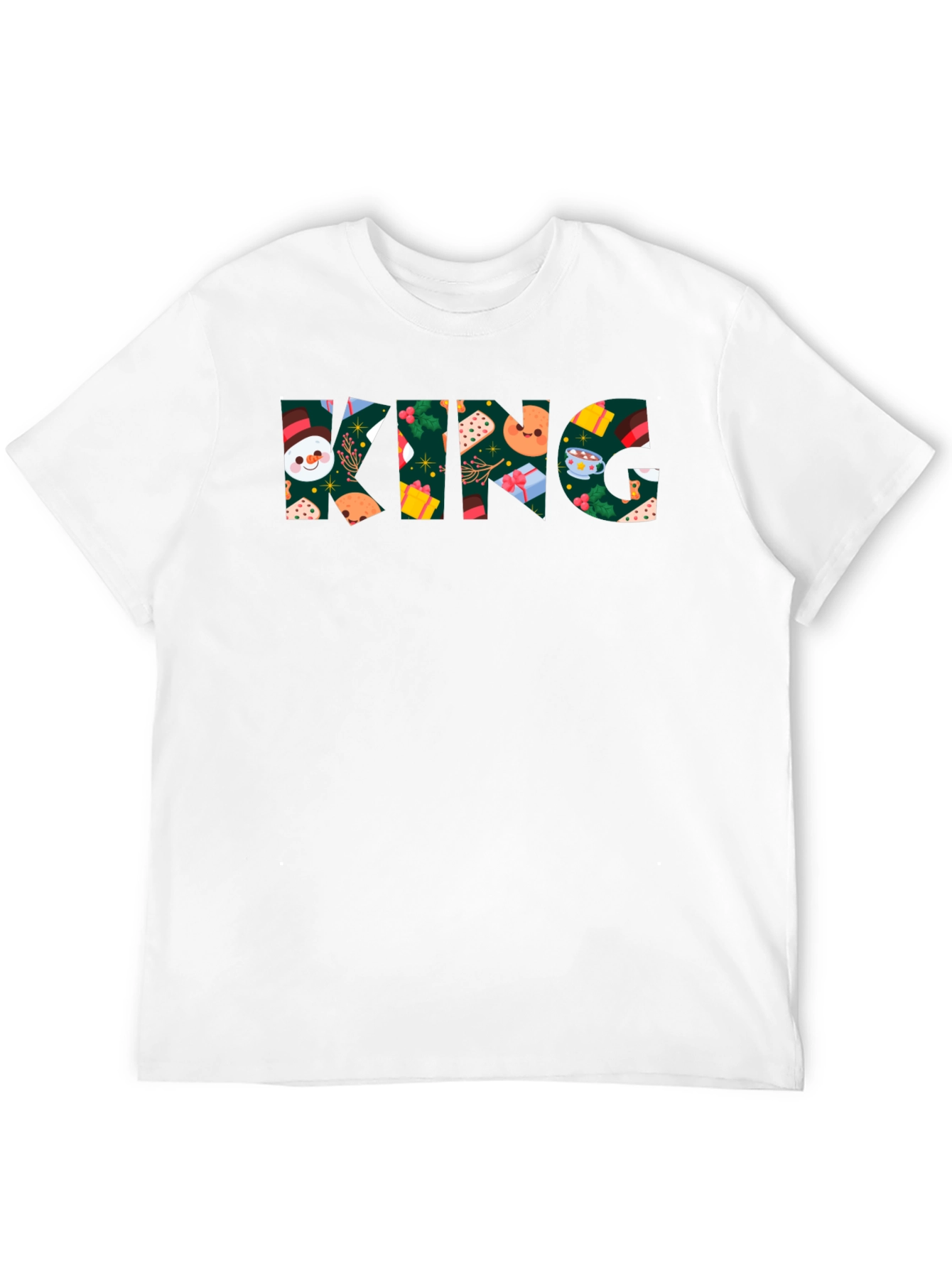 Black Festive King T-Shirt: Holiday Cheer view 12