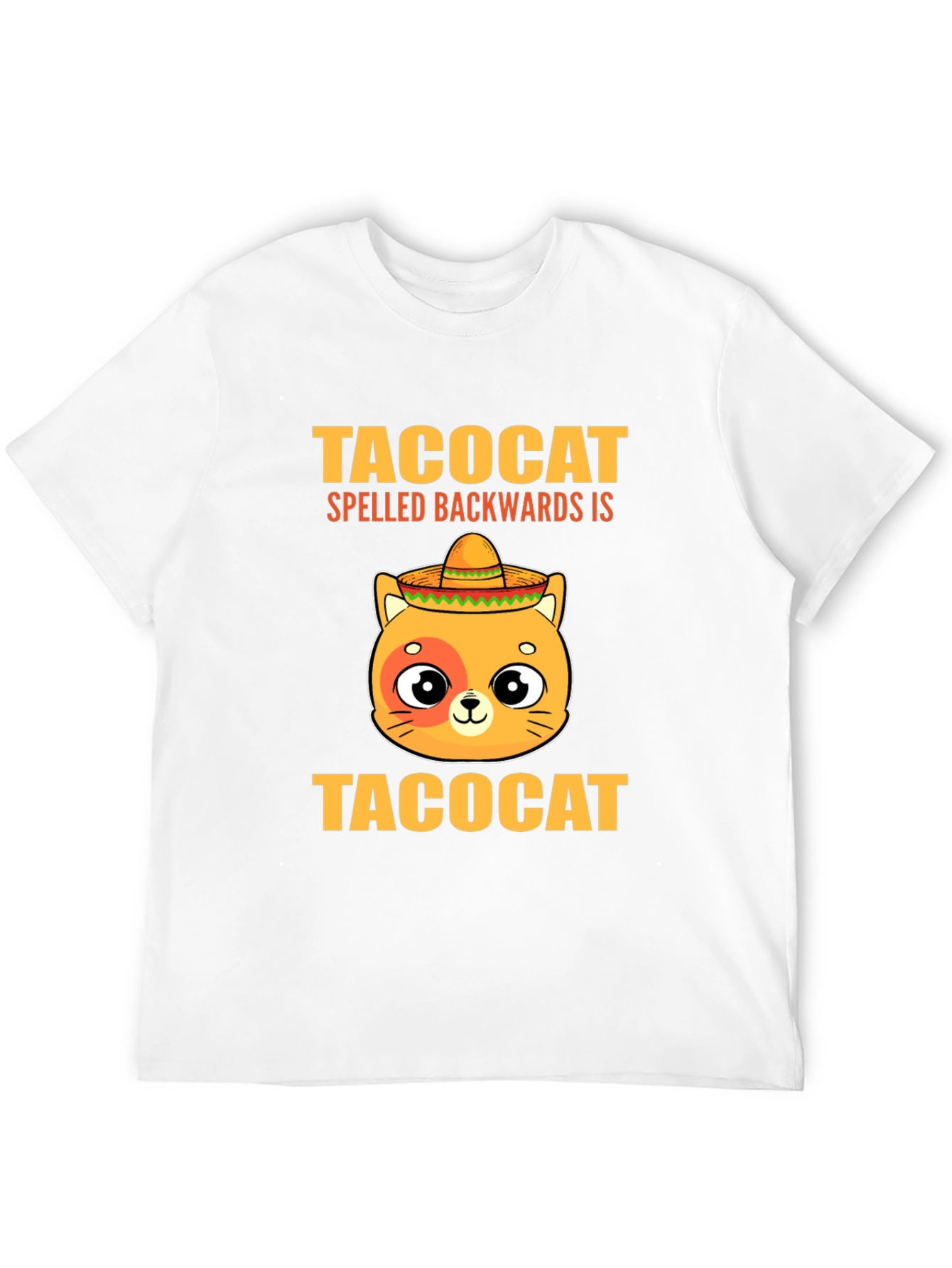 Black Taco Cat T-Shirt - Spelled Backwards is TacoCat! Funny Tee view 12