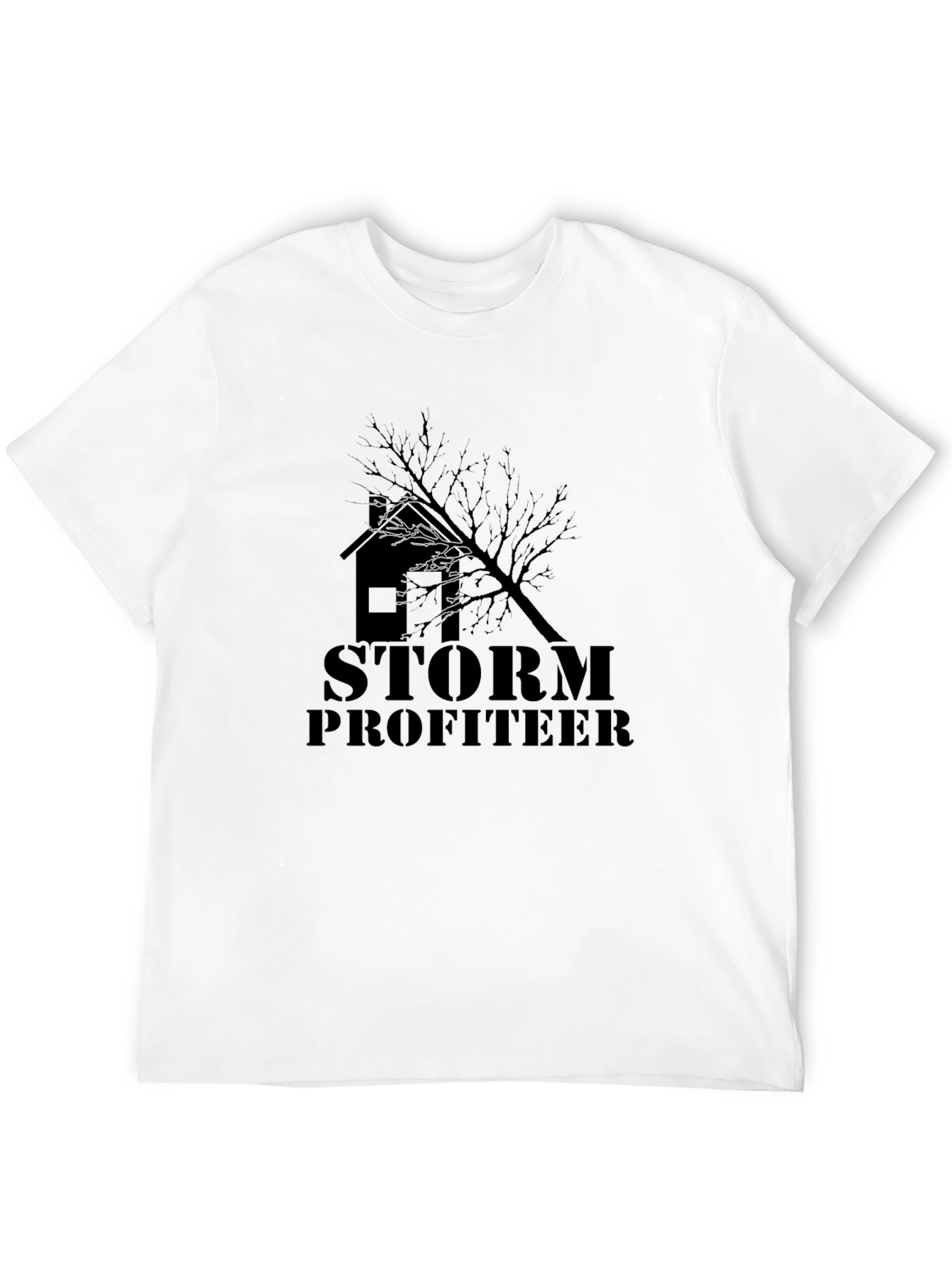 Black Storm Profiteer Graphic Tee - Premium Cotton T-Shirt view 12