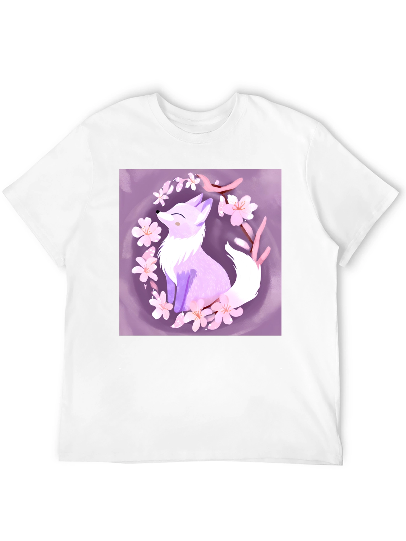 Black Fox Blossom Graphic Tee - Stylish & Unique view 12