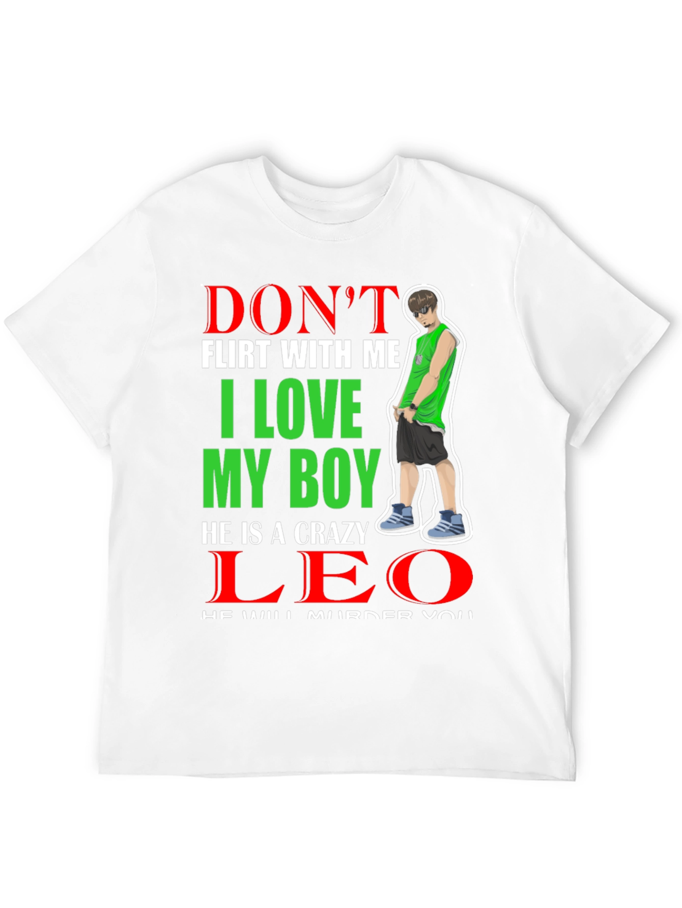 Black Don't Flirt With Me I Love My Boy T-Shirt view 12