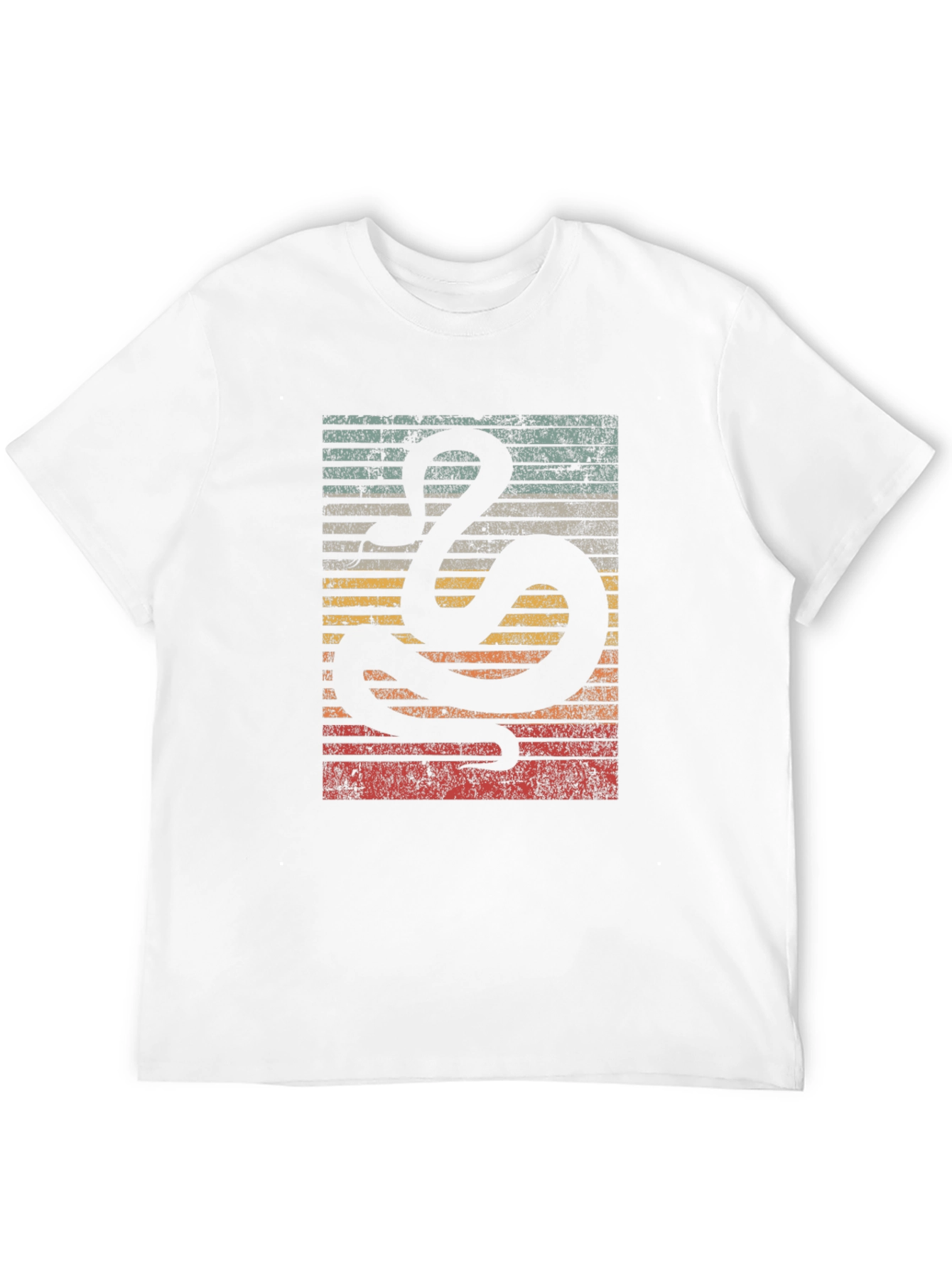 Black Retro Snake Graphic Tee - Vintage Style Comfort view 12