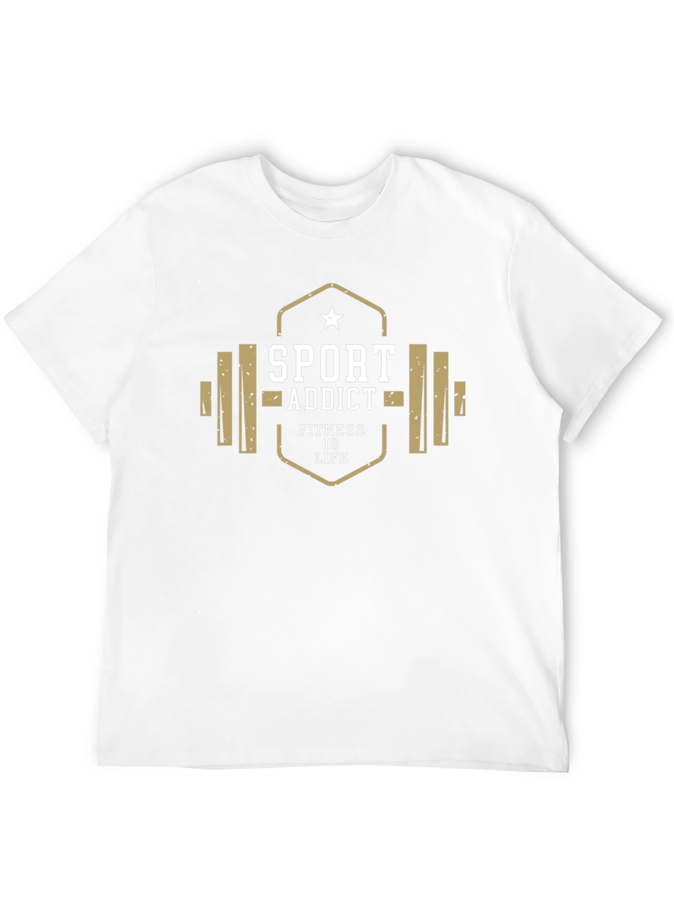 Black Sport Addict Fitness Life Black T-Shirt view 12