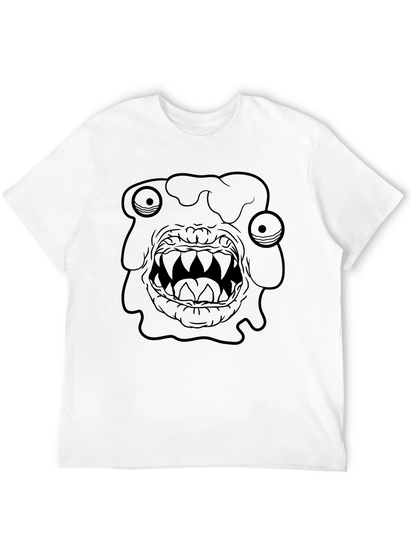 Black Monster Graphic Black T-Shirt view 12