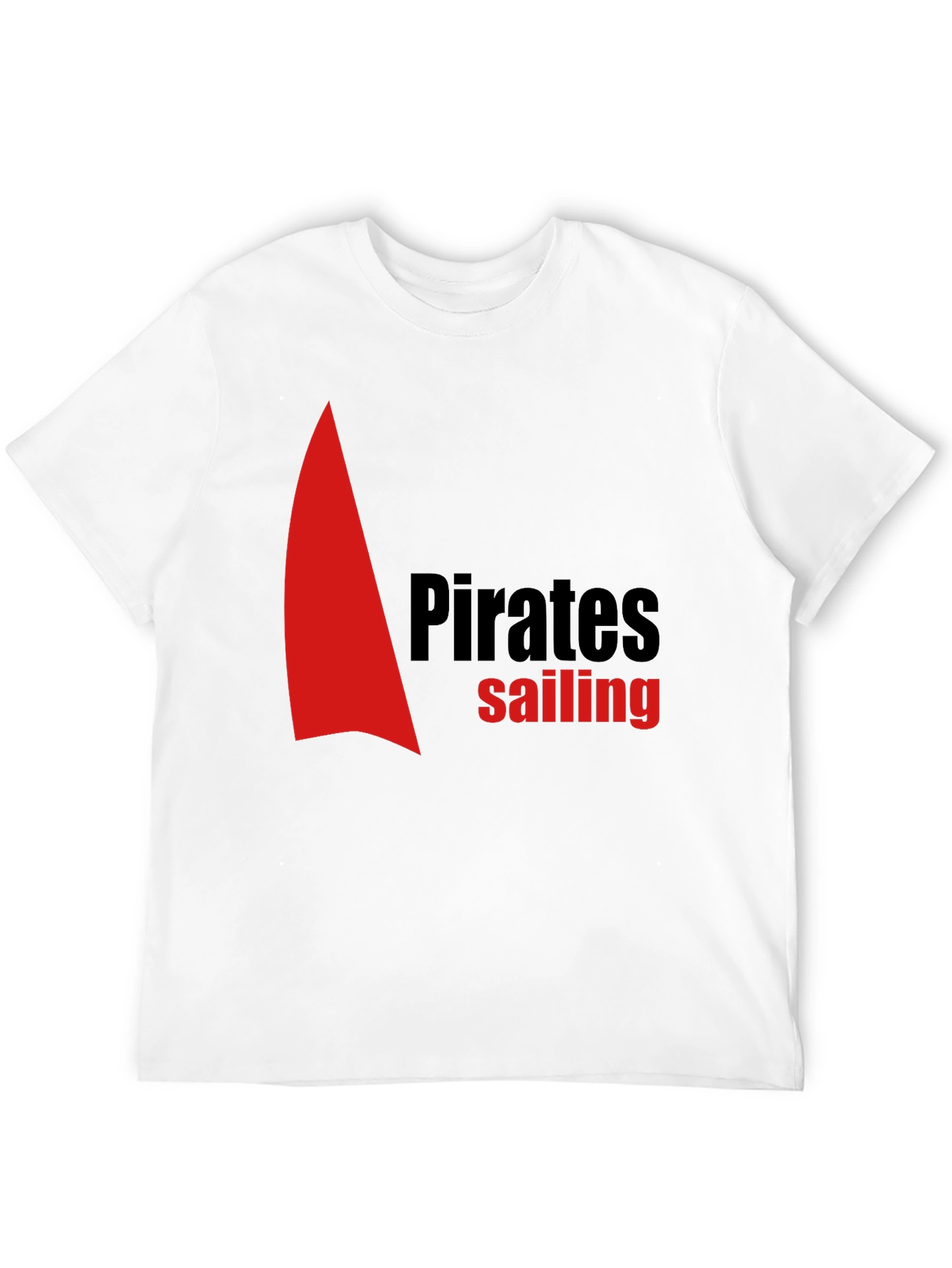 Black Pirates Sailing Black Cotton T-Shirt view 12