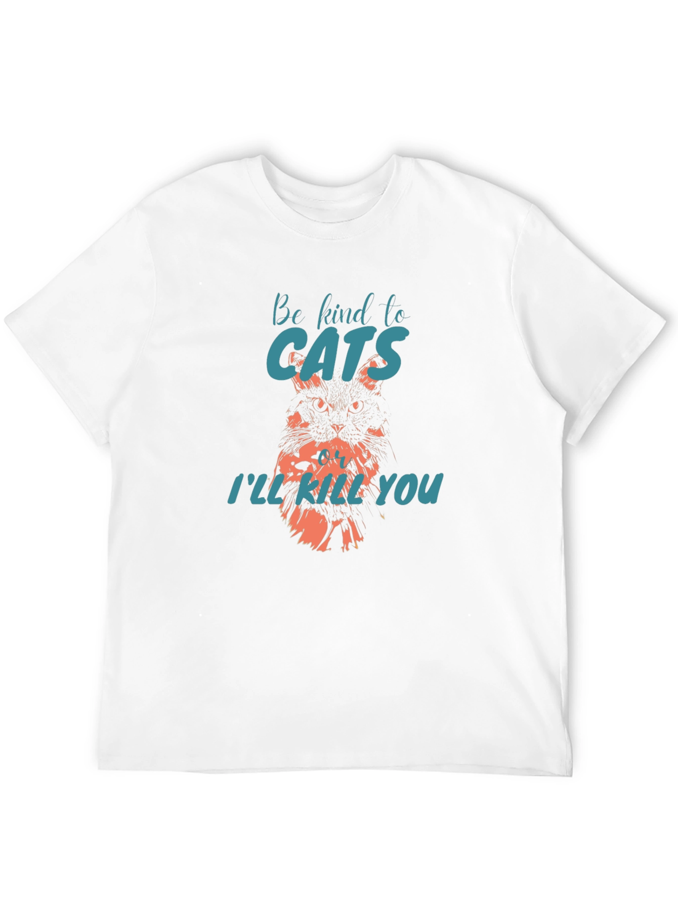Black Be Kind to Cats Graphic Tee - Soft Cotton view 12