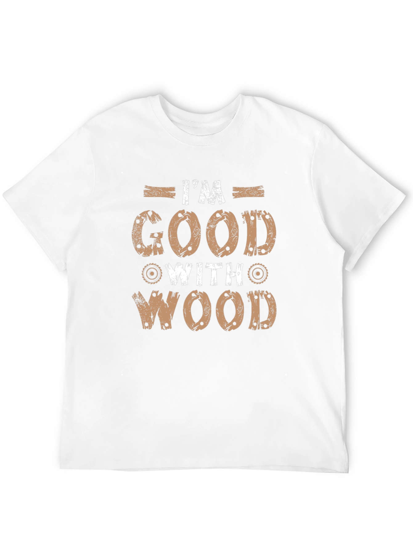 Black I'm Good With Wood Graphic Tee - Black view 12