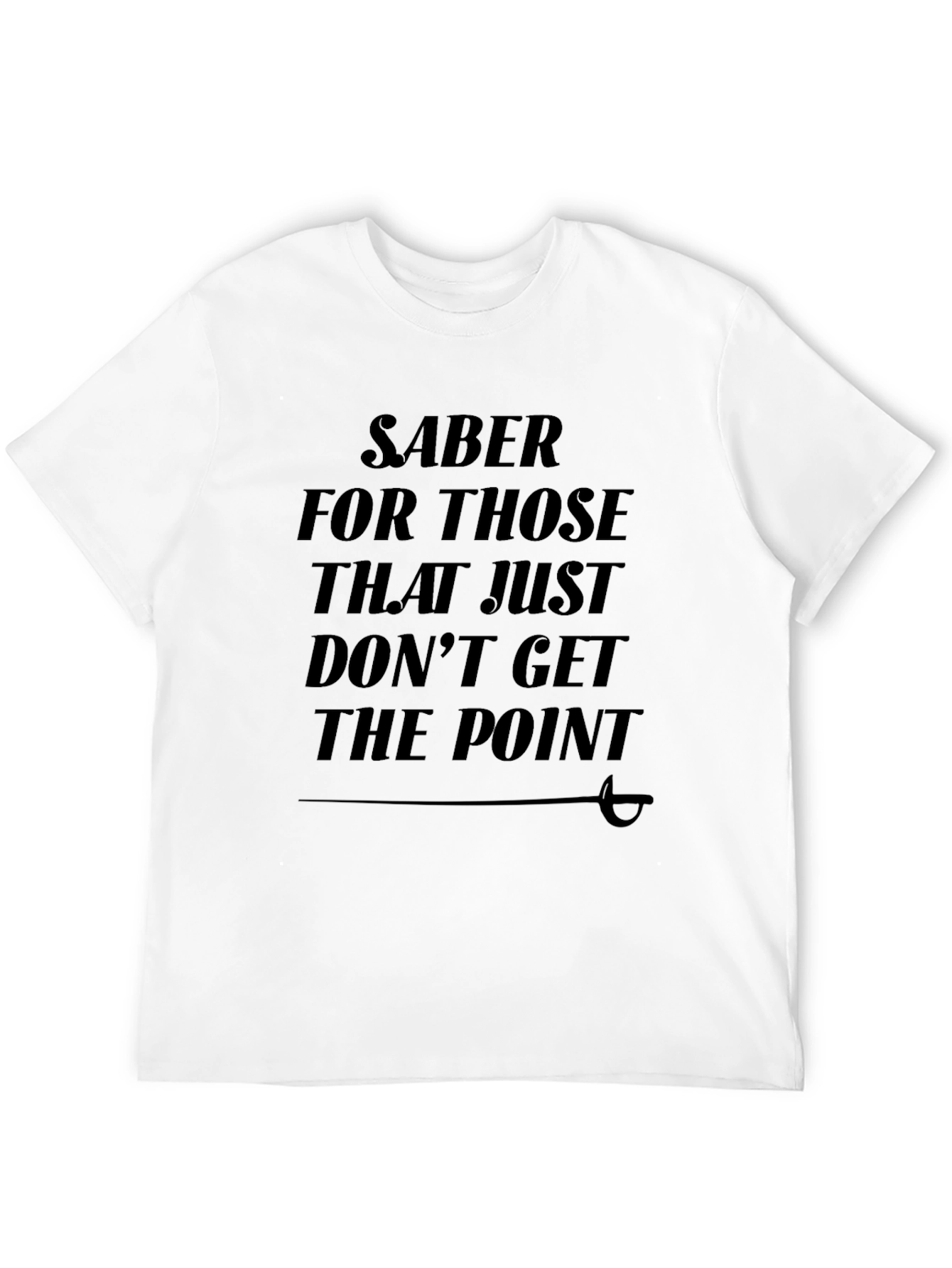 Black Saber The Point Graphic T-Shirt view 12