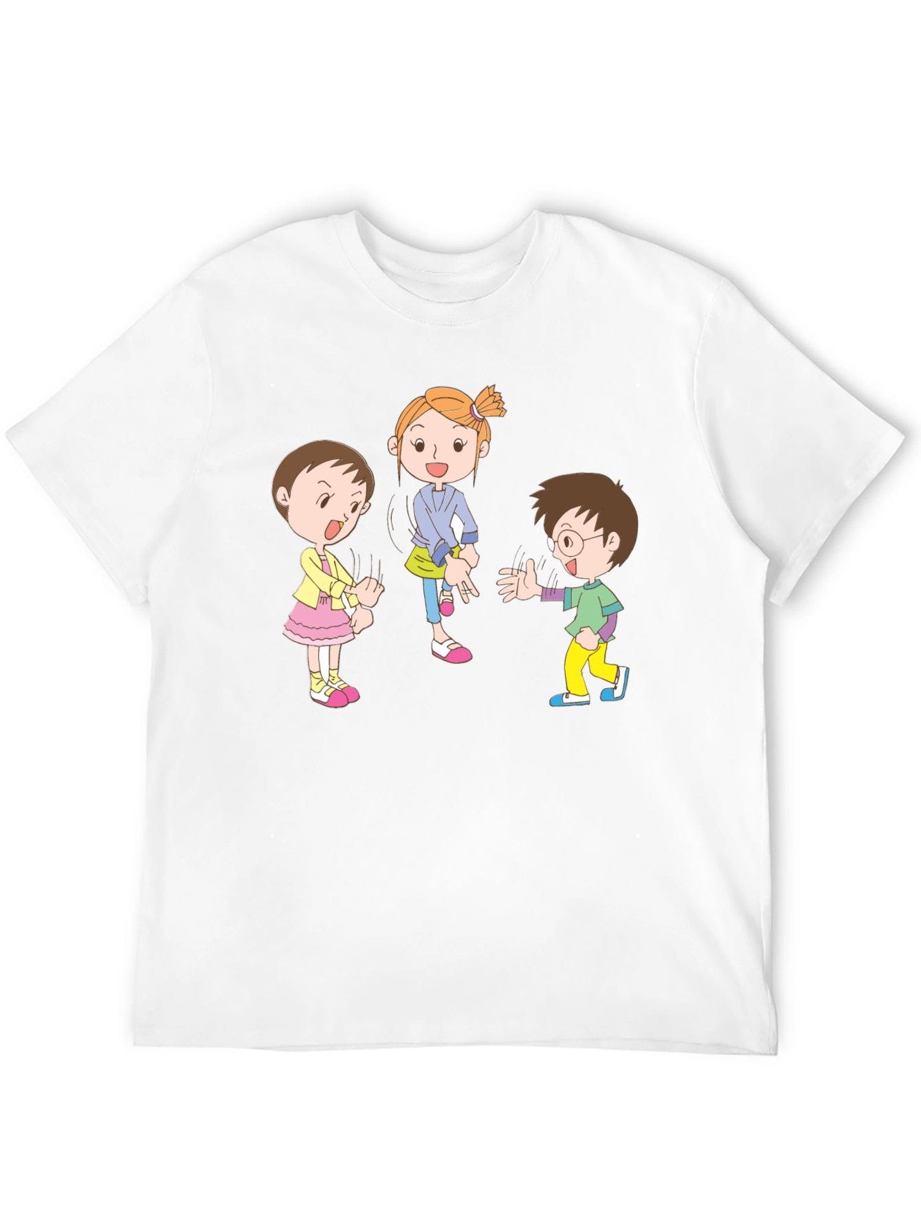 Black Cartoon Kids Black Cotton Graphic Tee view 12