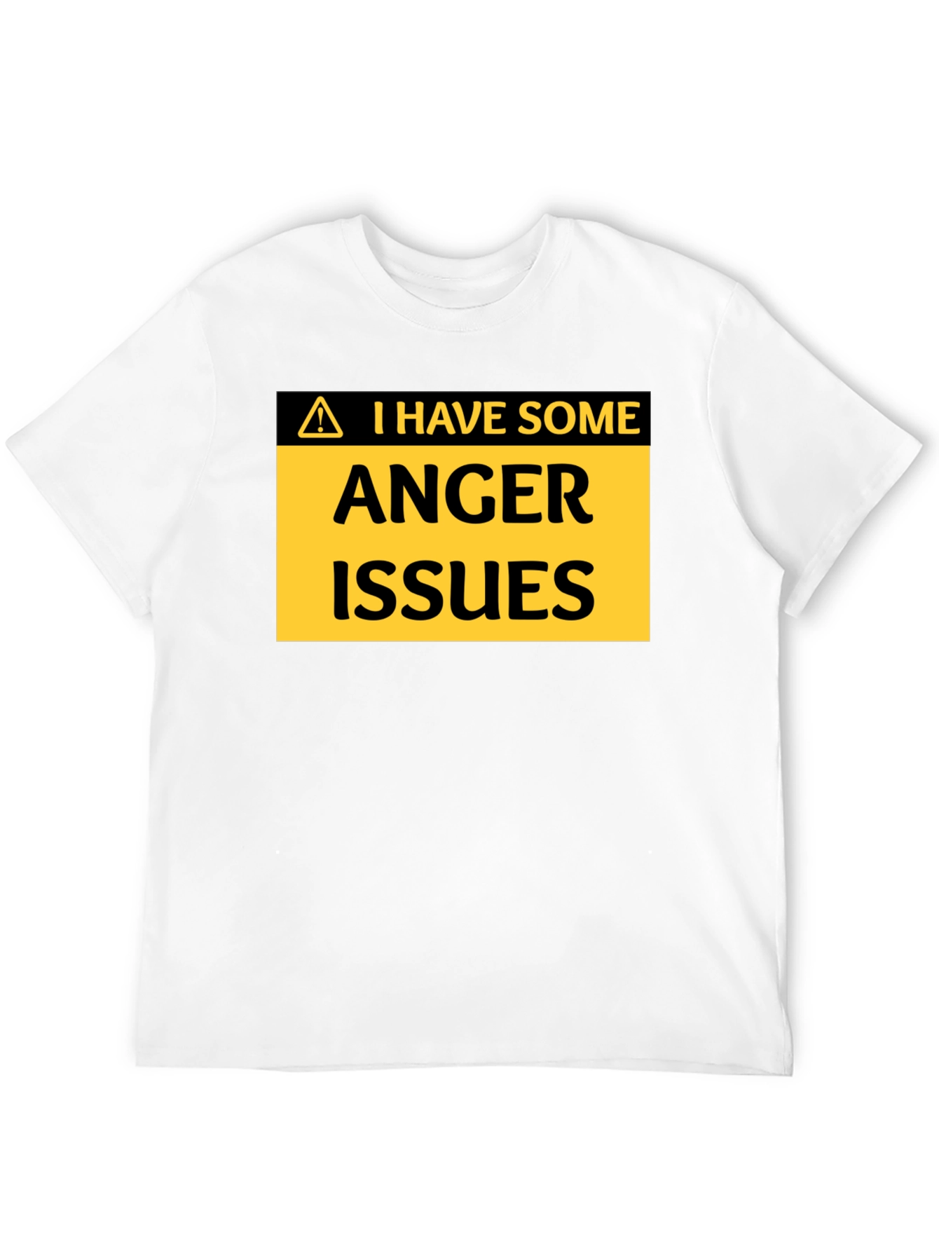 Black I Have Some Anger Issues Funny T-Shirt view 12