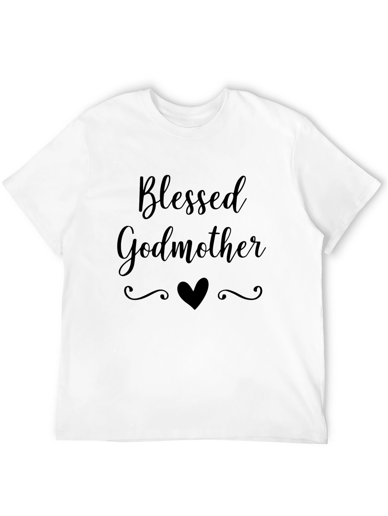 Black Blessed Godmother Black T-Shirt view 12