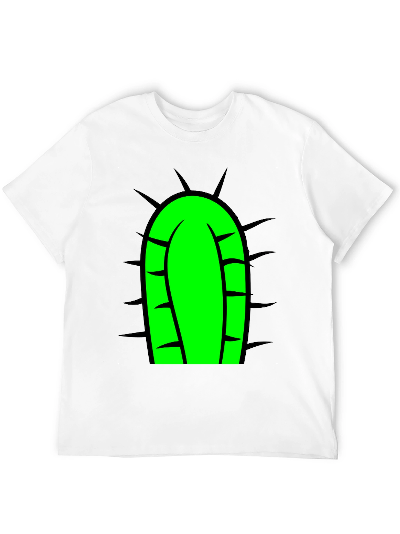 Black Cactus Tee - Fun Graphic Print T-Shirt view 12