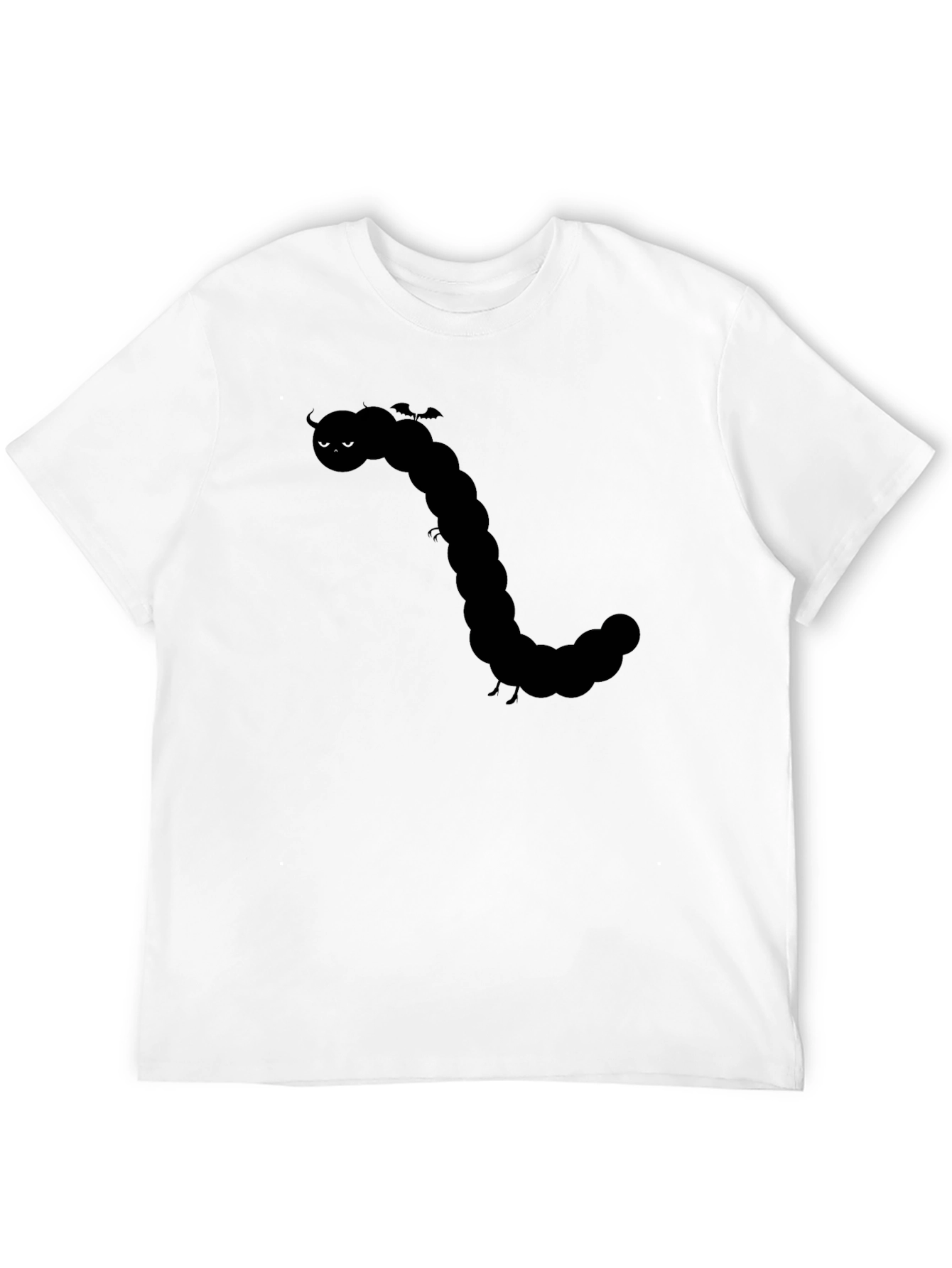 Black Caterpillar Graphic Tee - Black Cotton Shirt view 12
