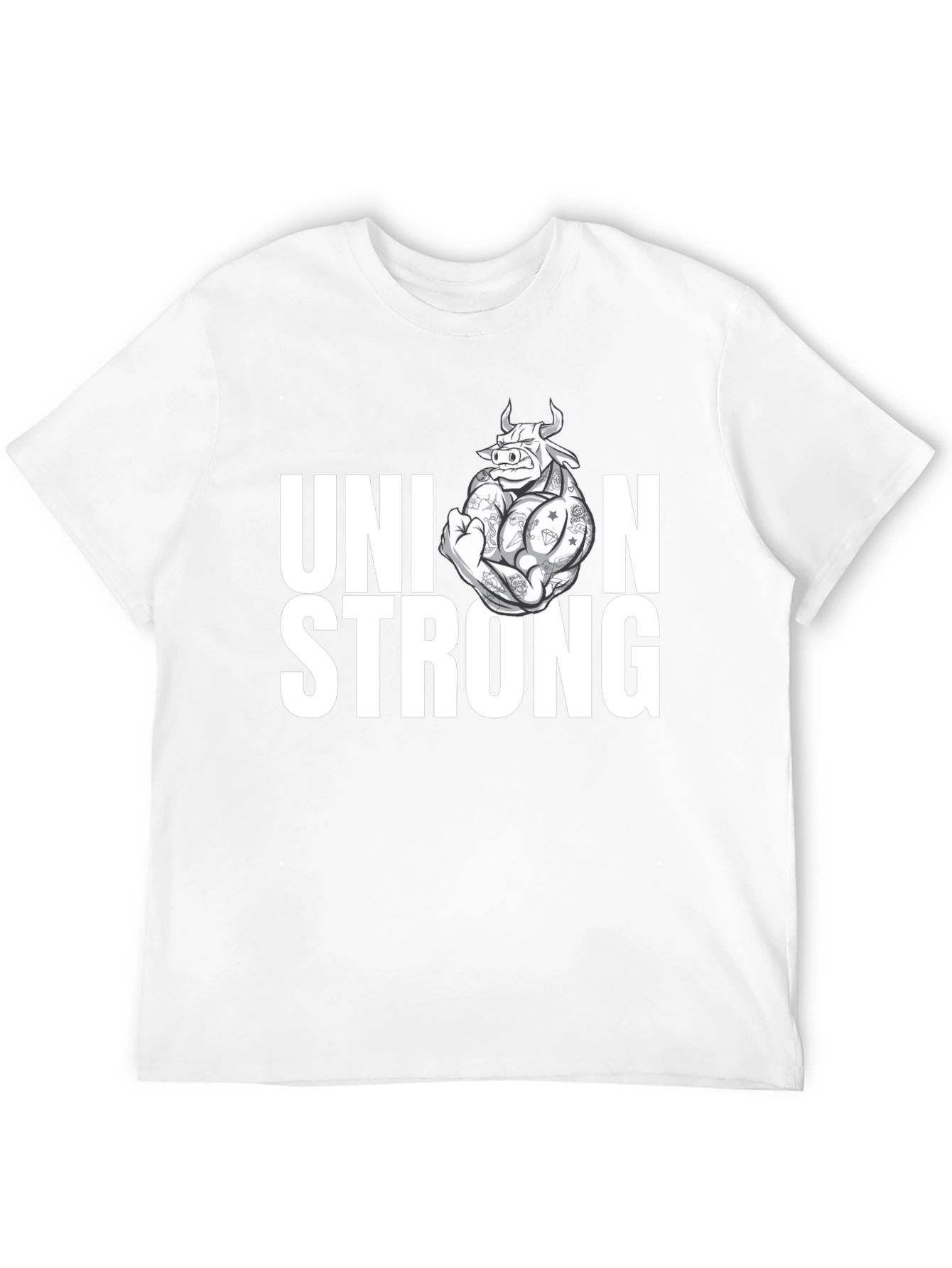 Black Union Strong Graphic T-Shirt view 12
