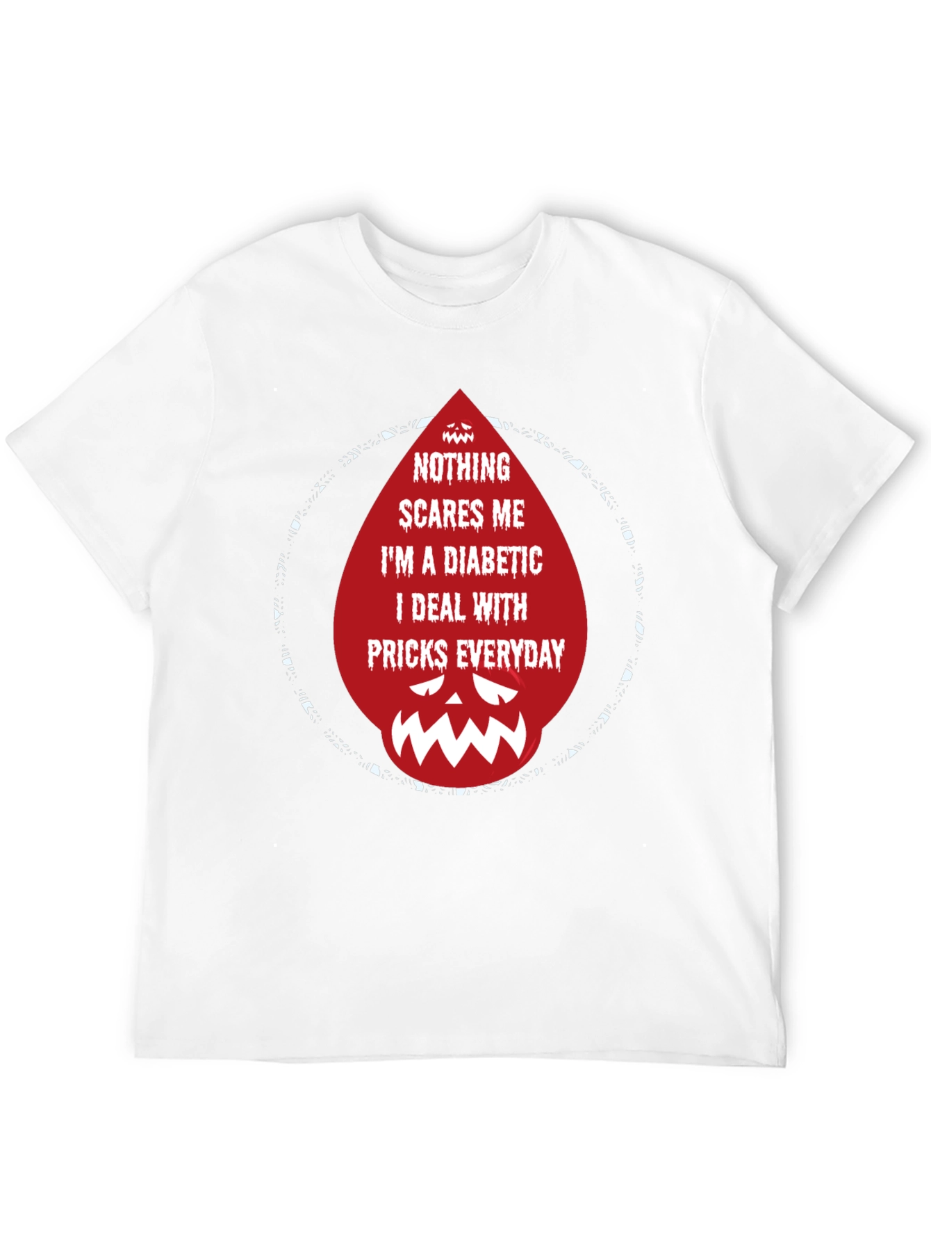 Black Diabetic Prick Graphic Tee - Funny Diabetes Awareness Shirt view 12