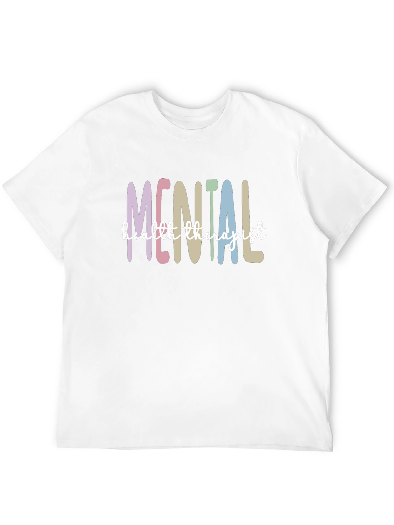 Black Mental Health Therapist T-Shirt - Unisex Soft Cotton Tee view 12
