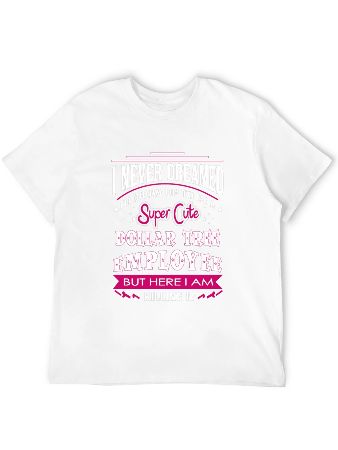 Black Super Cute Dollar Tree Employee T-Shirt view 12