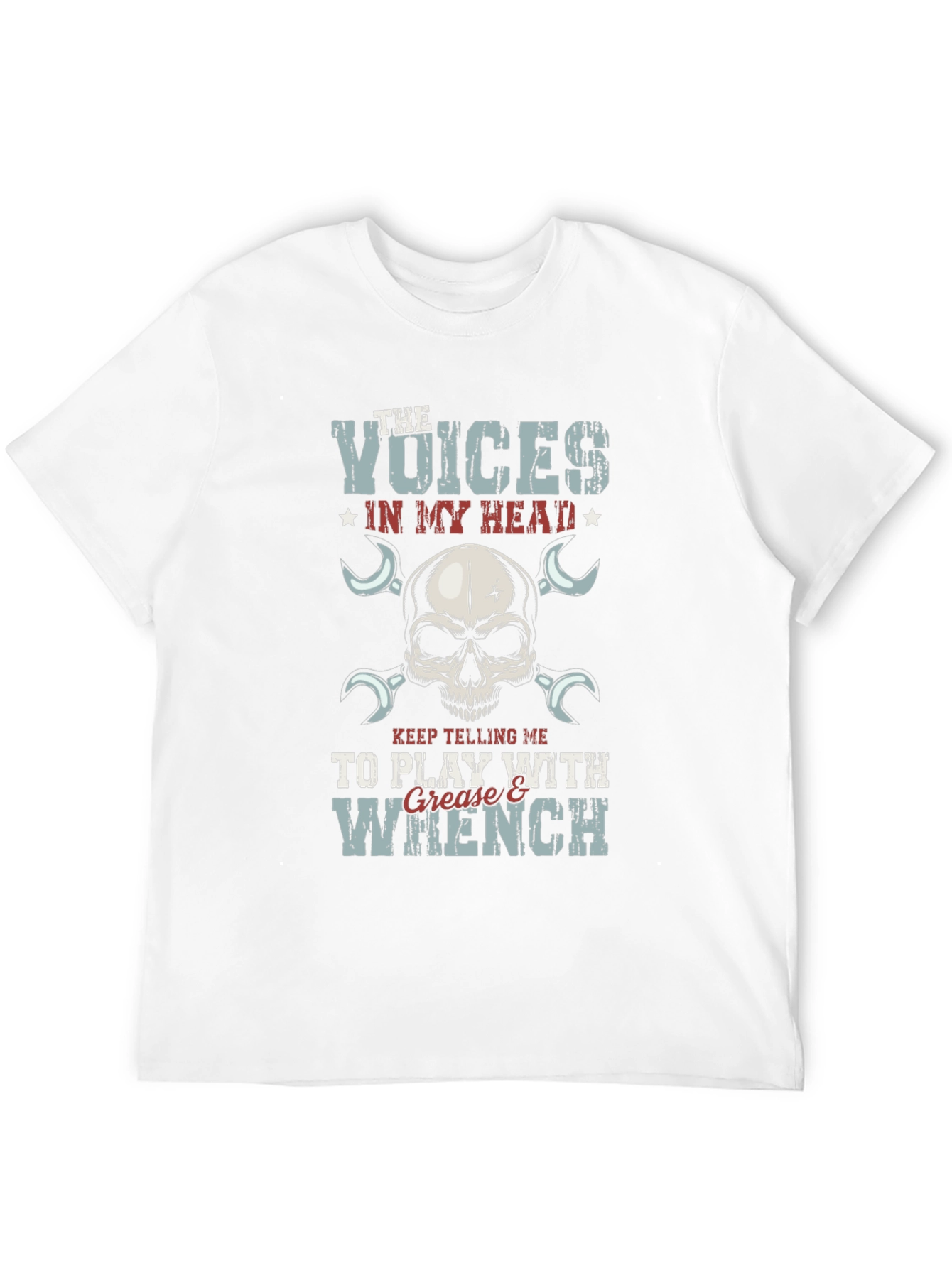 Black Voices in My Head T-Shirt: Grease & Wrench Design view 12