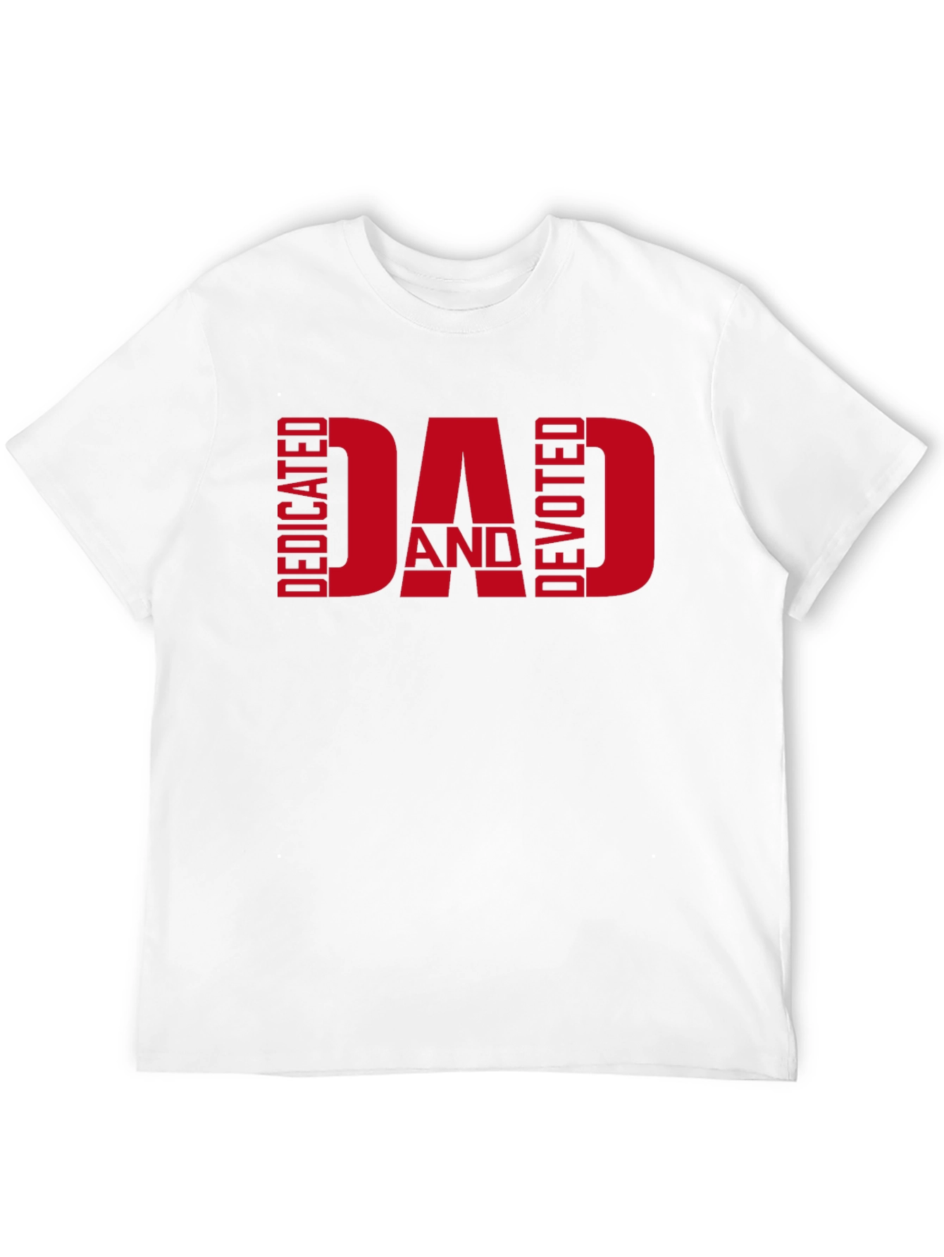 Black Dedicated and Devoted Dad T-Shirt view 12