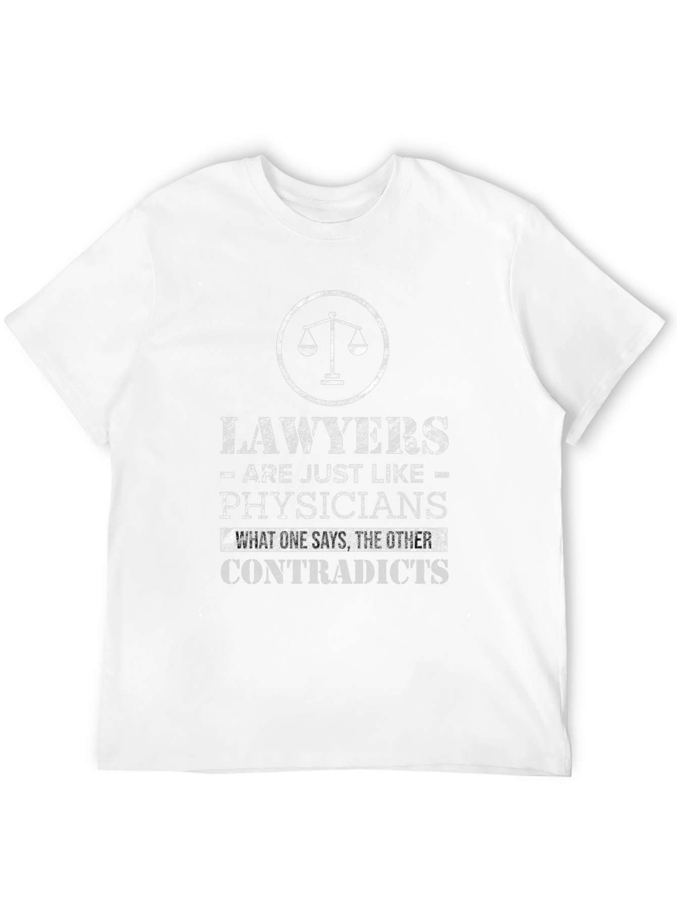 Lawyers vs Physicians Graphic Tee - Funny T-Shirt - 12