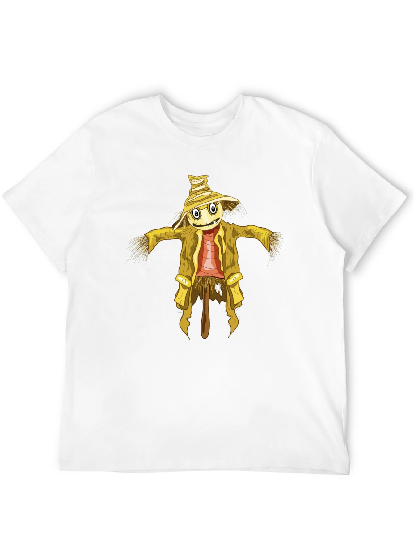 Black Scarecrow Graphic Tee - Men's Black T-Shirt view 12