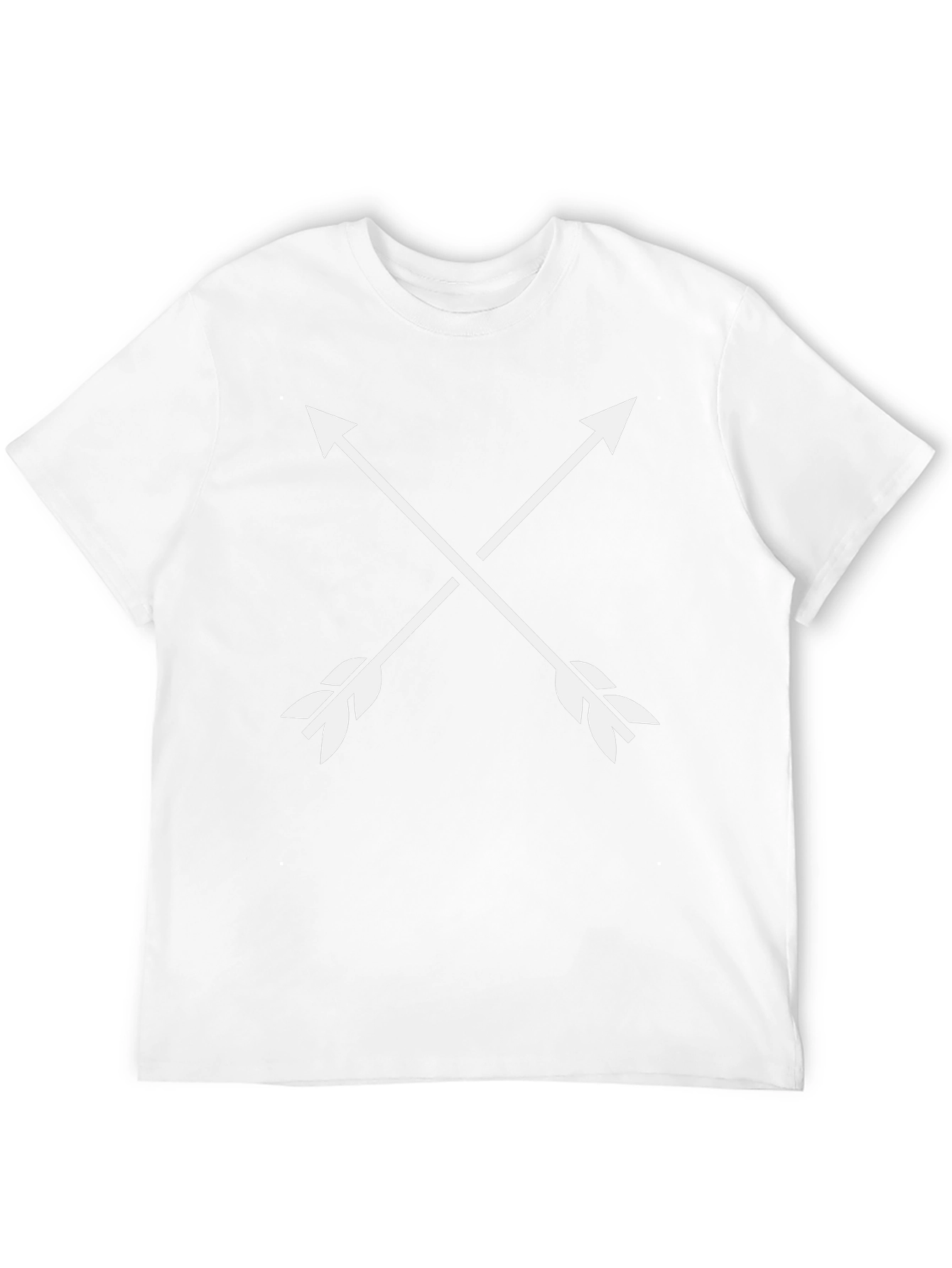 Black Crossed Arrows Graphic Tee - Modern Minimalist Design view 12