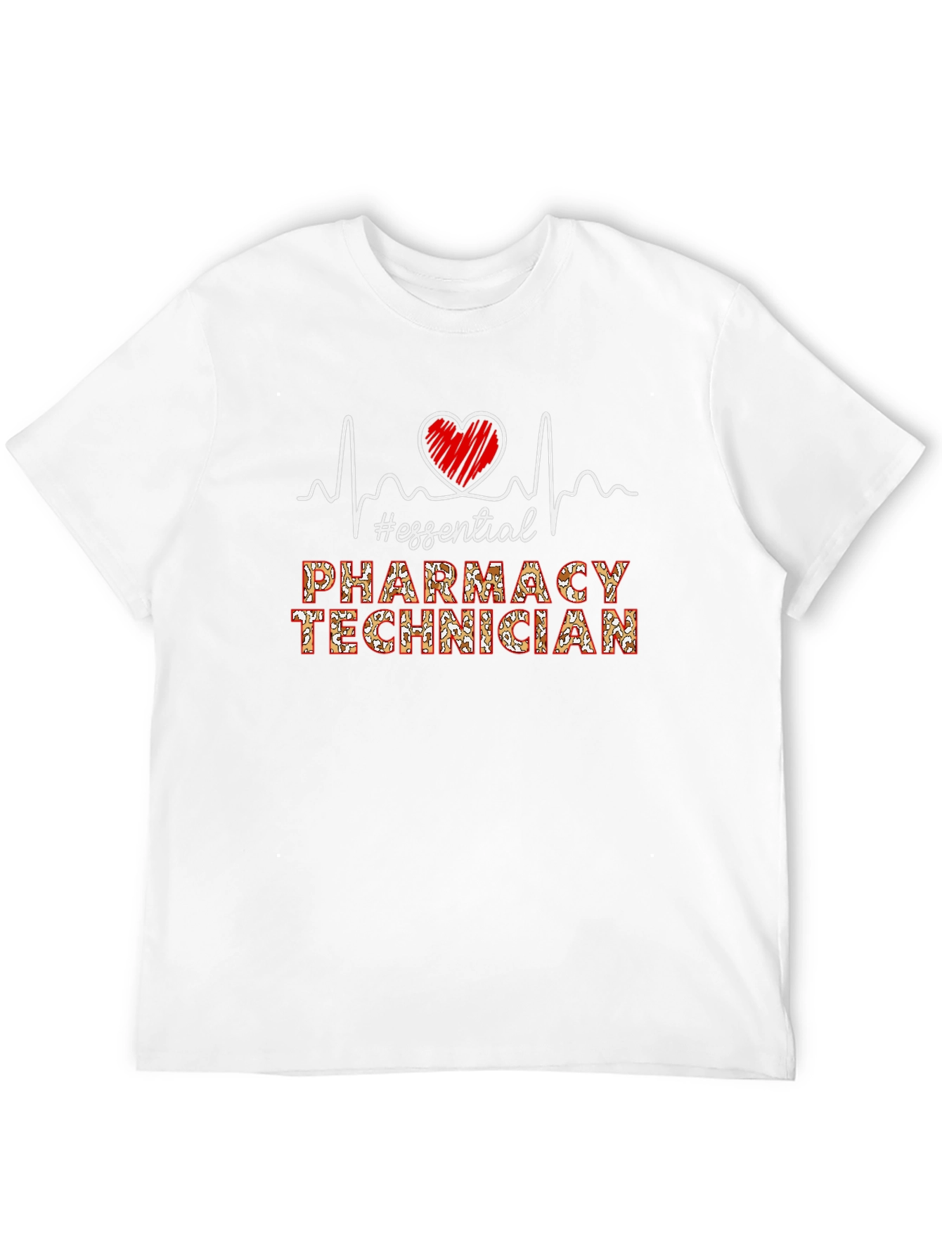 Black Essential Pharmacy Technician T-Shirt view 12