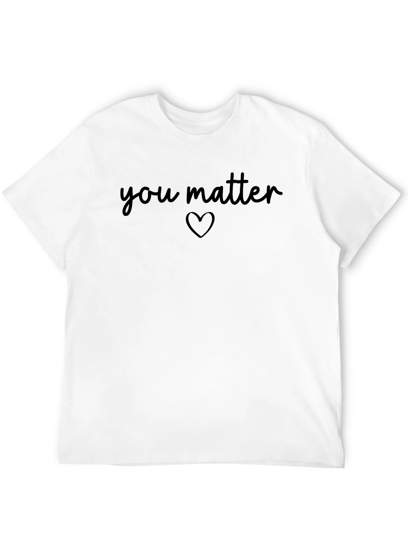 Black You Matter Graphic Tee - Black Casual T-Shirt view 12