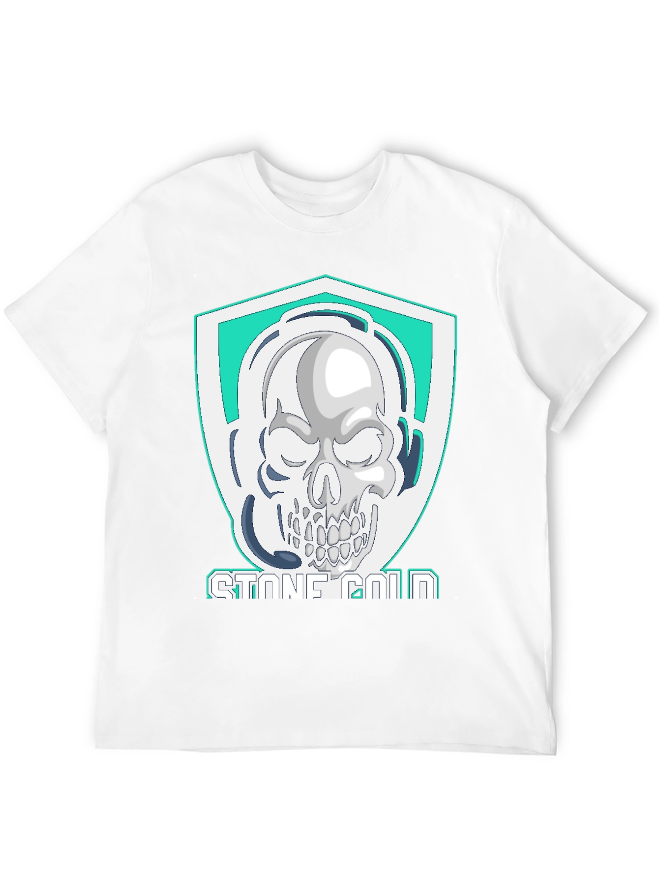 Black Stone Cold Skull T-Shirt view 12