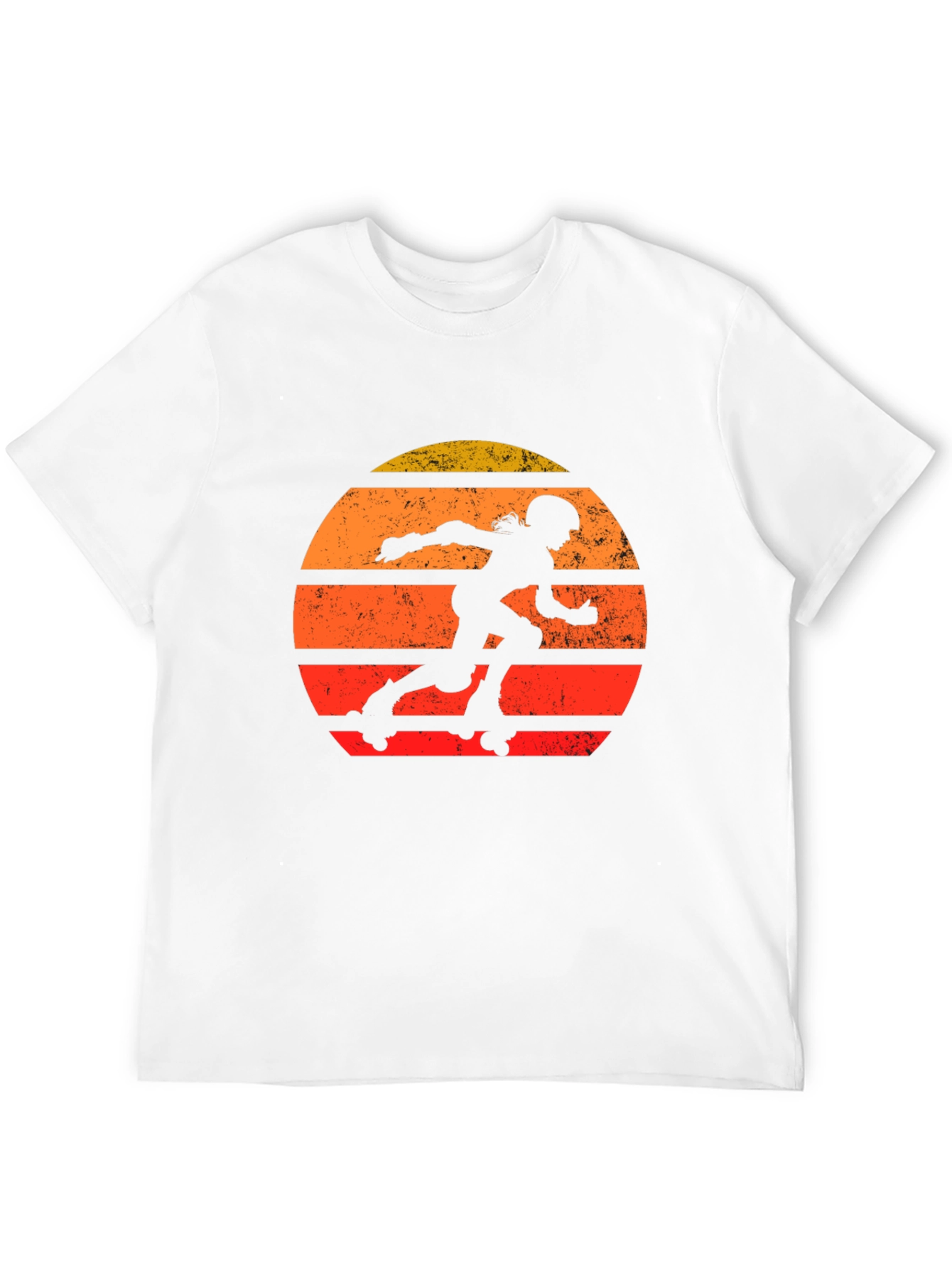 Black Retro Roller Derby T-Shirt - Vintage Style Skate Design view 12