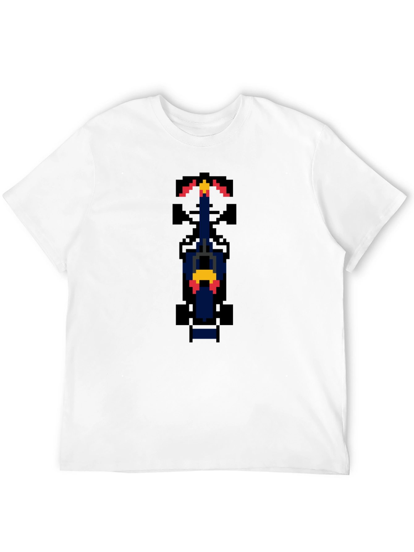 Black Retro Pixel Racer T-Shirt - Black view 12