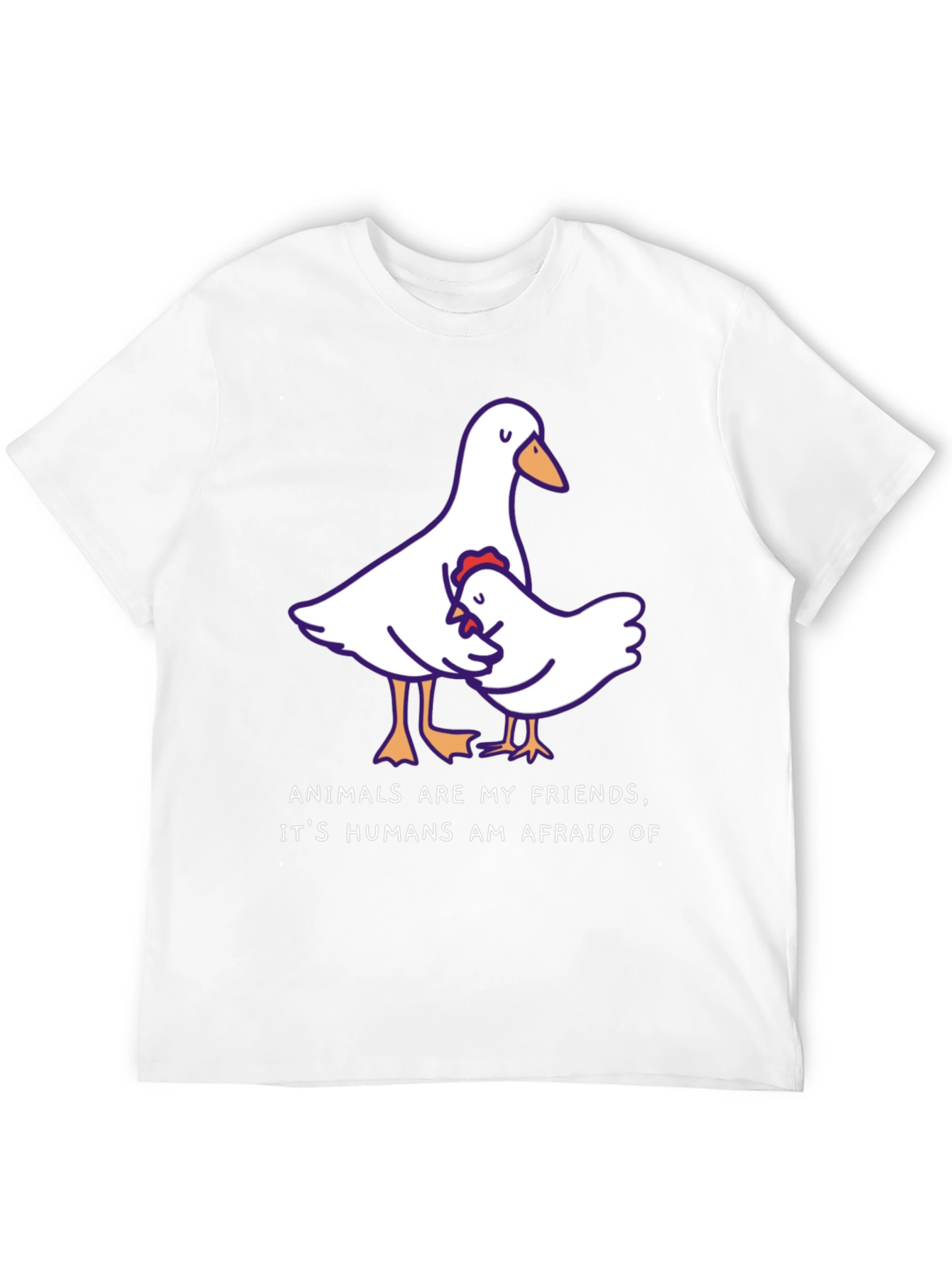 Black Animals Are My Friends T-Shirt, Black view 12