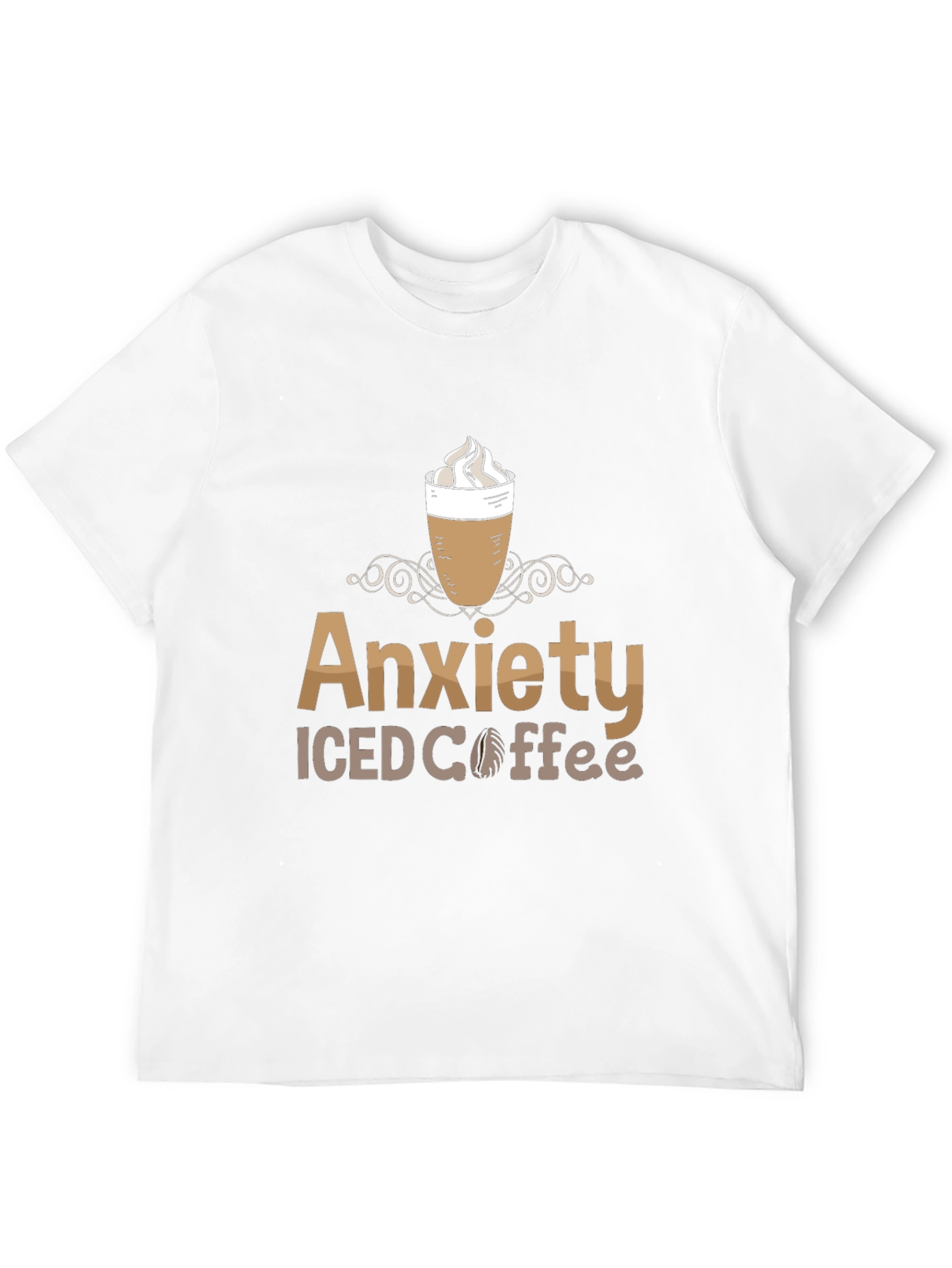 Black Anxiety Iced Coffee Graphic Tee - Comfort & Style view 12