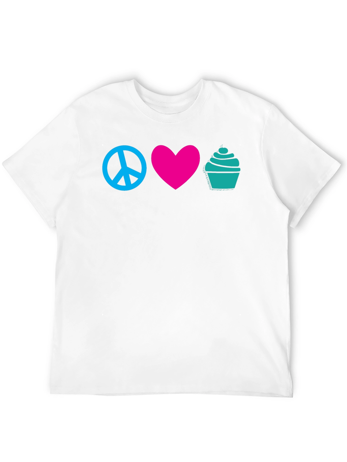 Black Peace Love Cupcakes Graphic Tee view 12