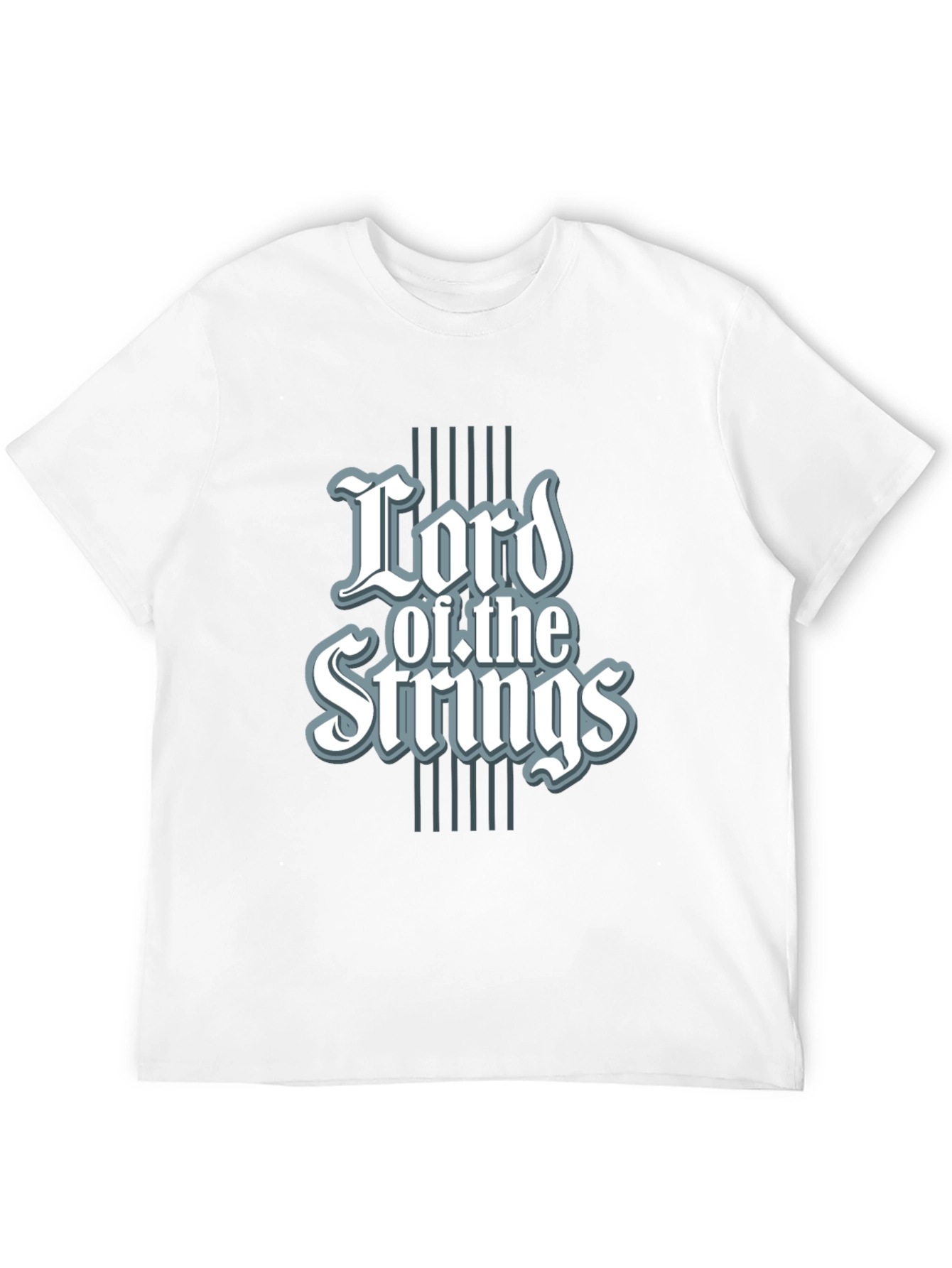 Black Lord of the Strings Graphic Tee - Black Cotton T-Shirt view 12