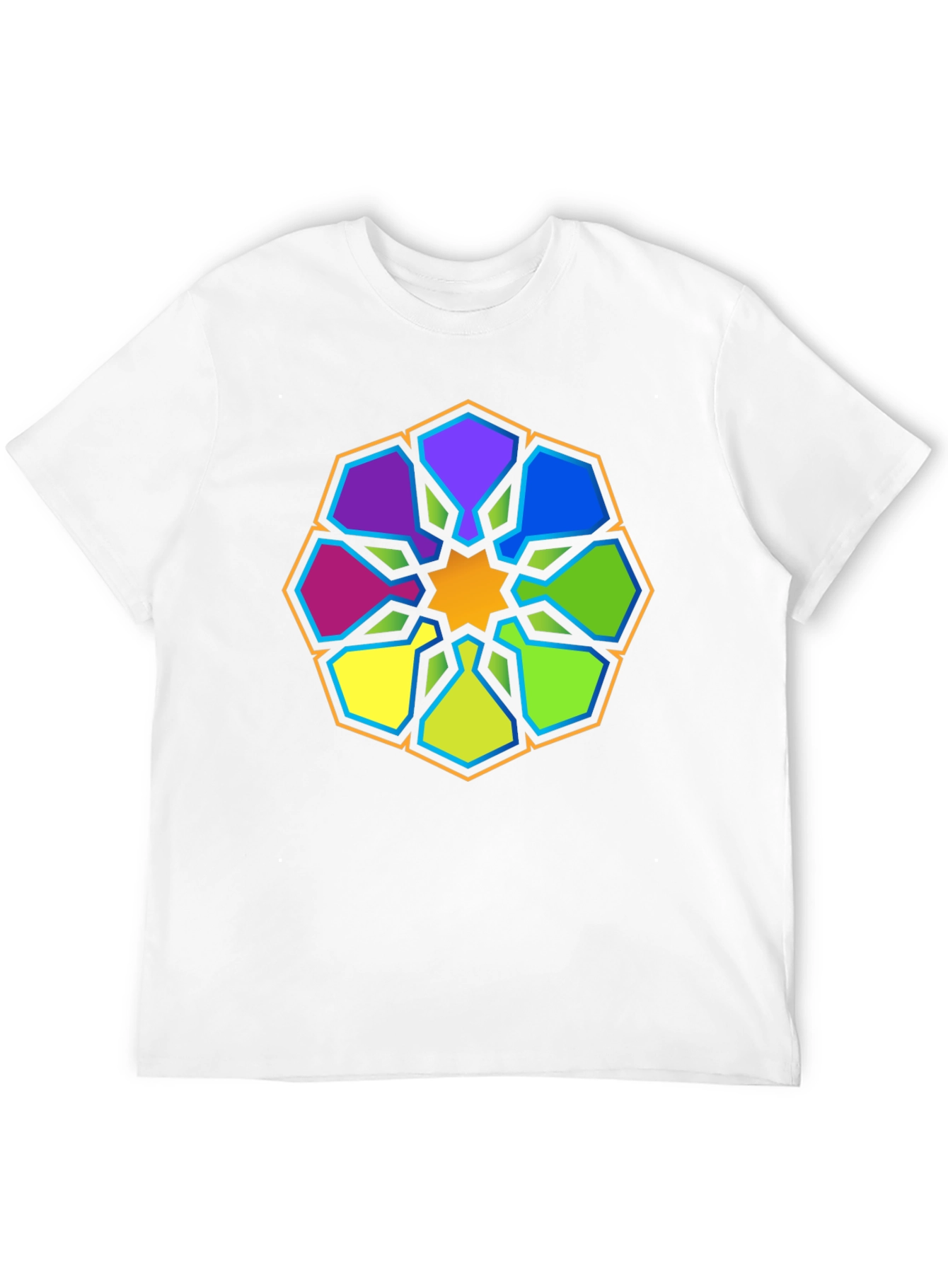 Black Geometric Mandala Graphic Tee - Stylish Black T-Shirt view 12