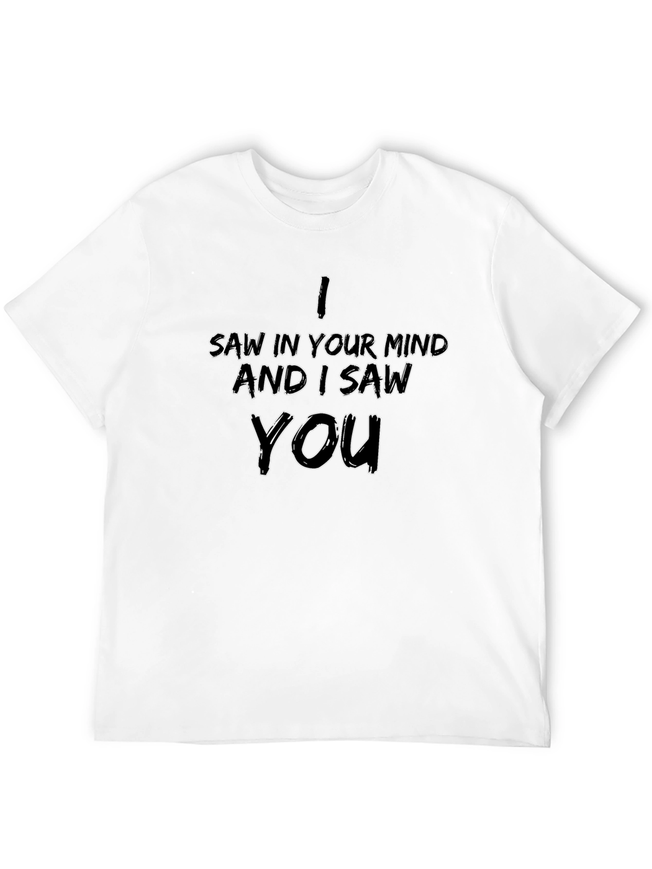 Black Mind's Eye Graphic Tee - I Saw In Your Mind T-Shirt view 12